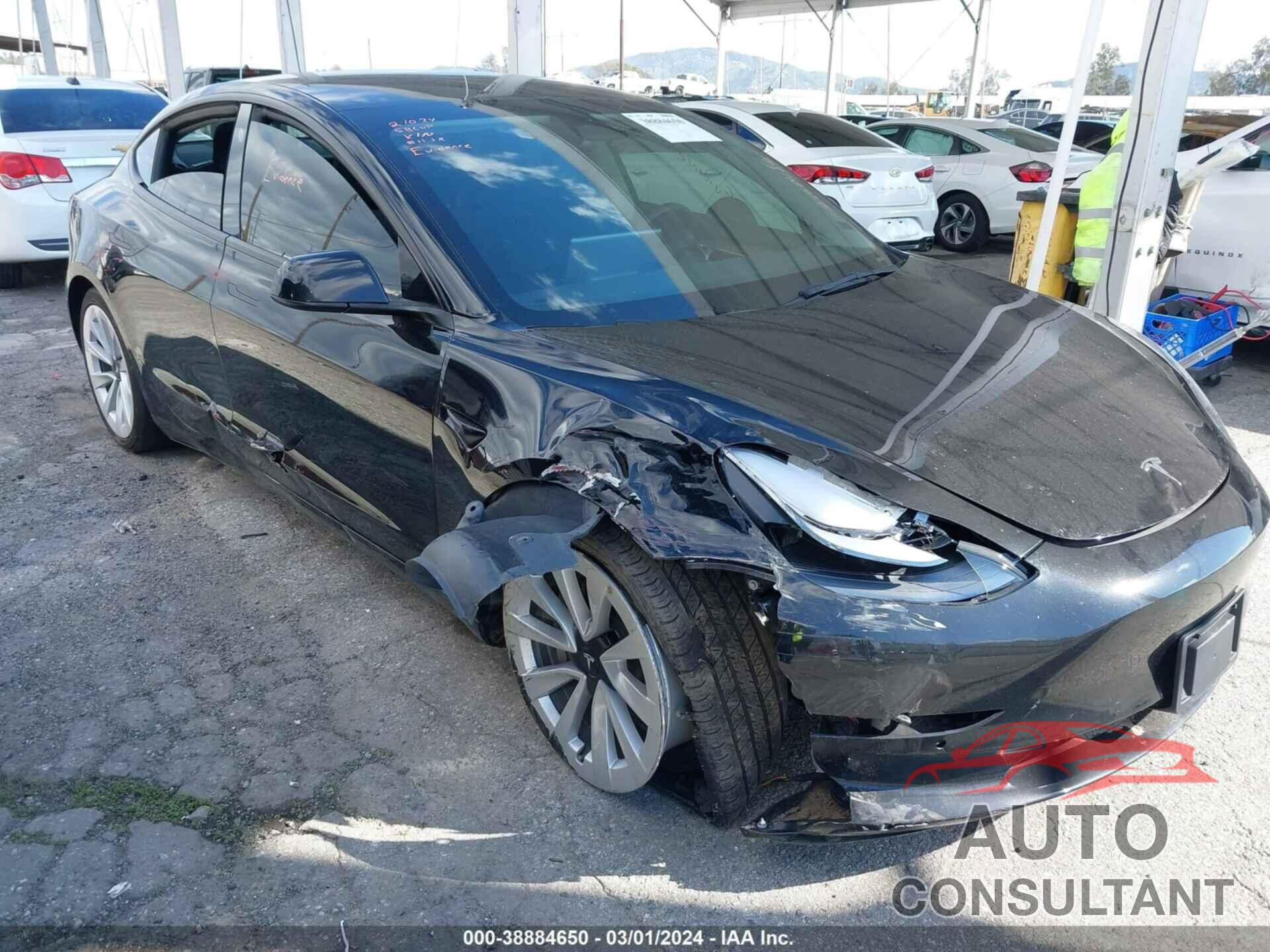TESLA MODEL 3 2022 - 5YJ3E1EB2NF353783