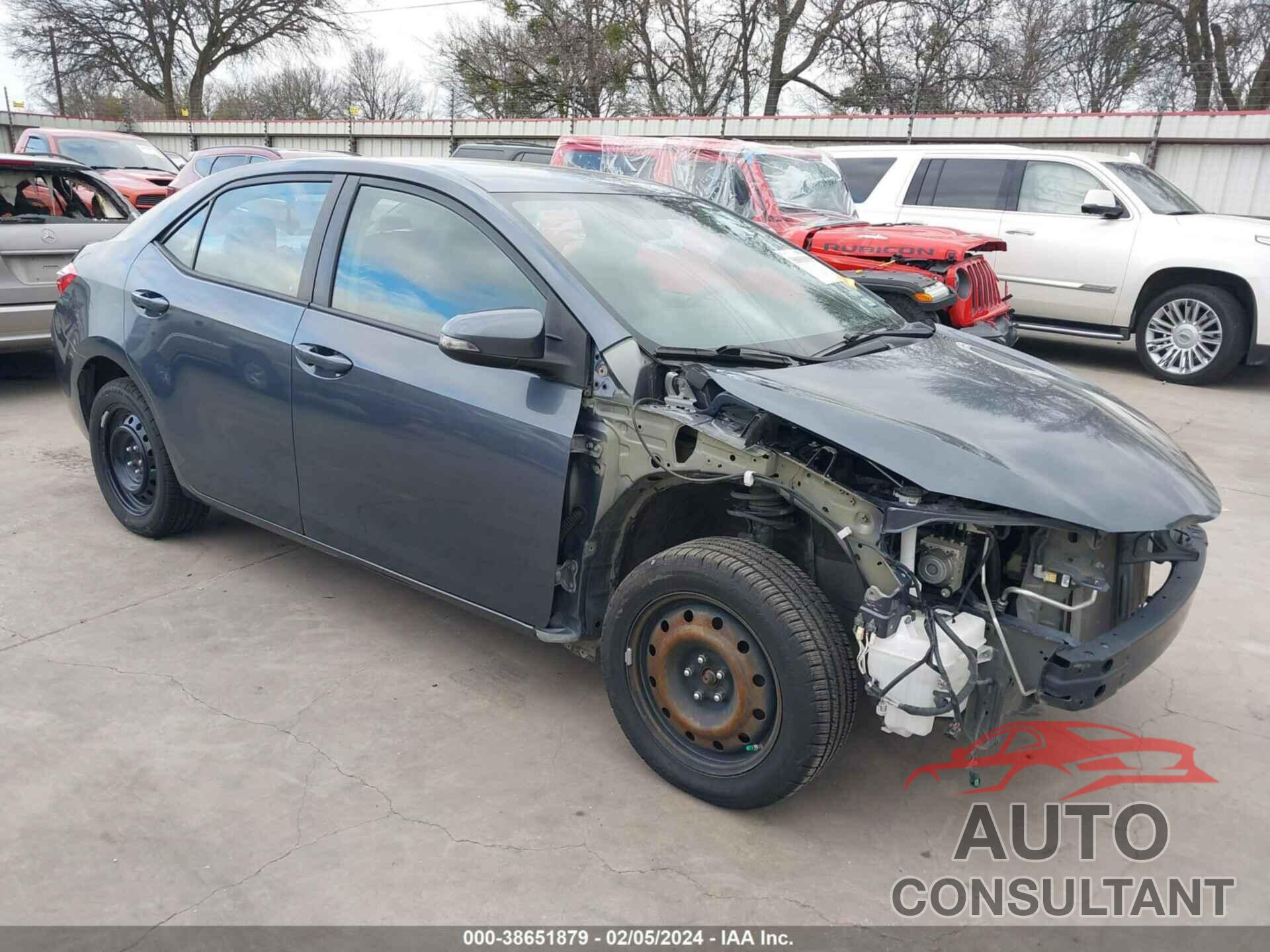 TOYOTA COROLLA 2016 - 5YFBURHE8GP431347