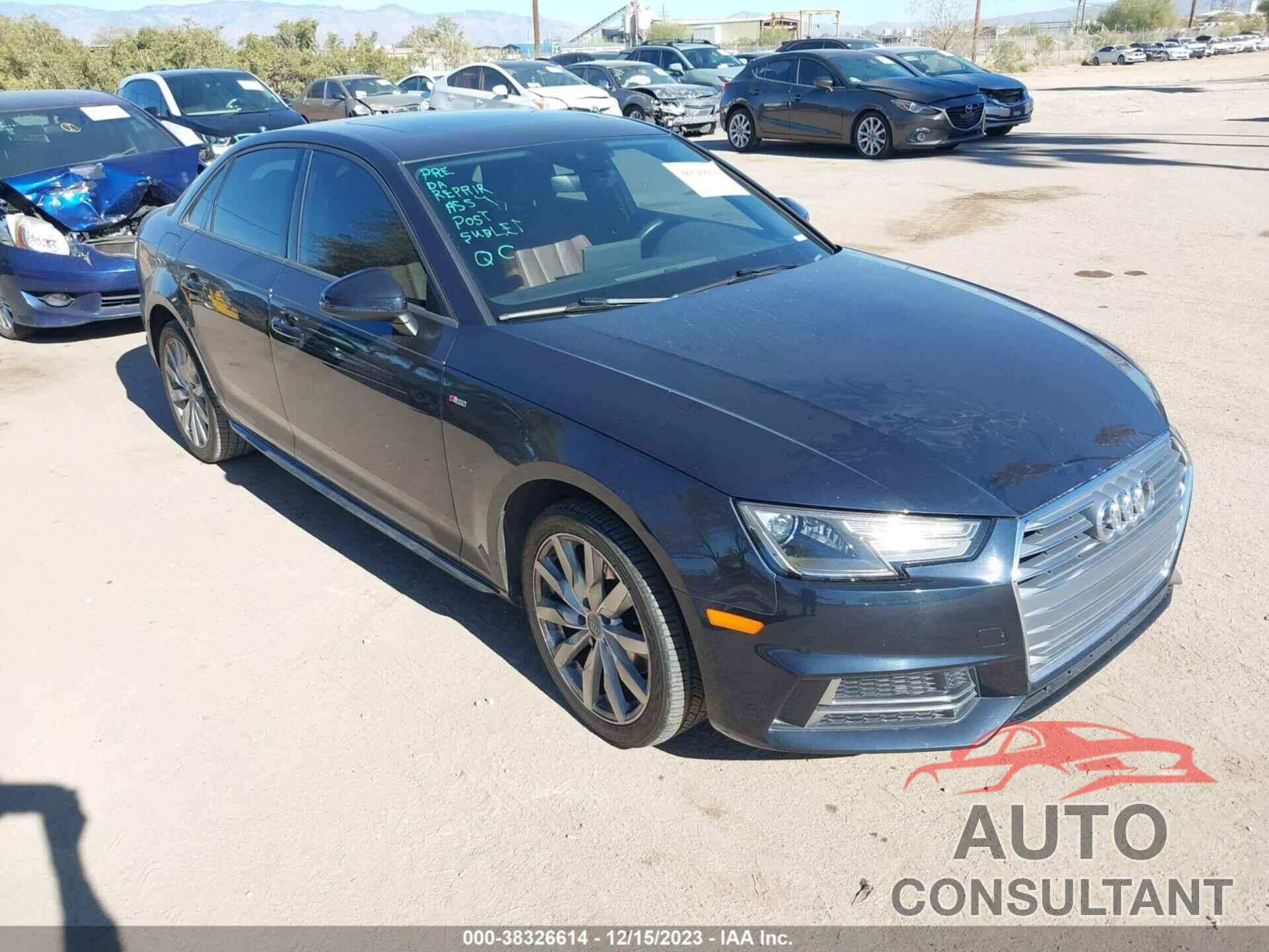 AUDI A4 2018 - WAUKMAF42JA231715