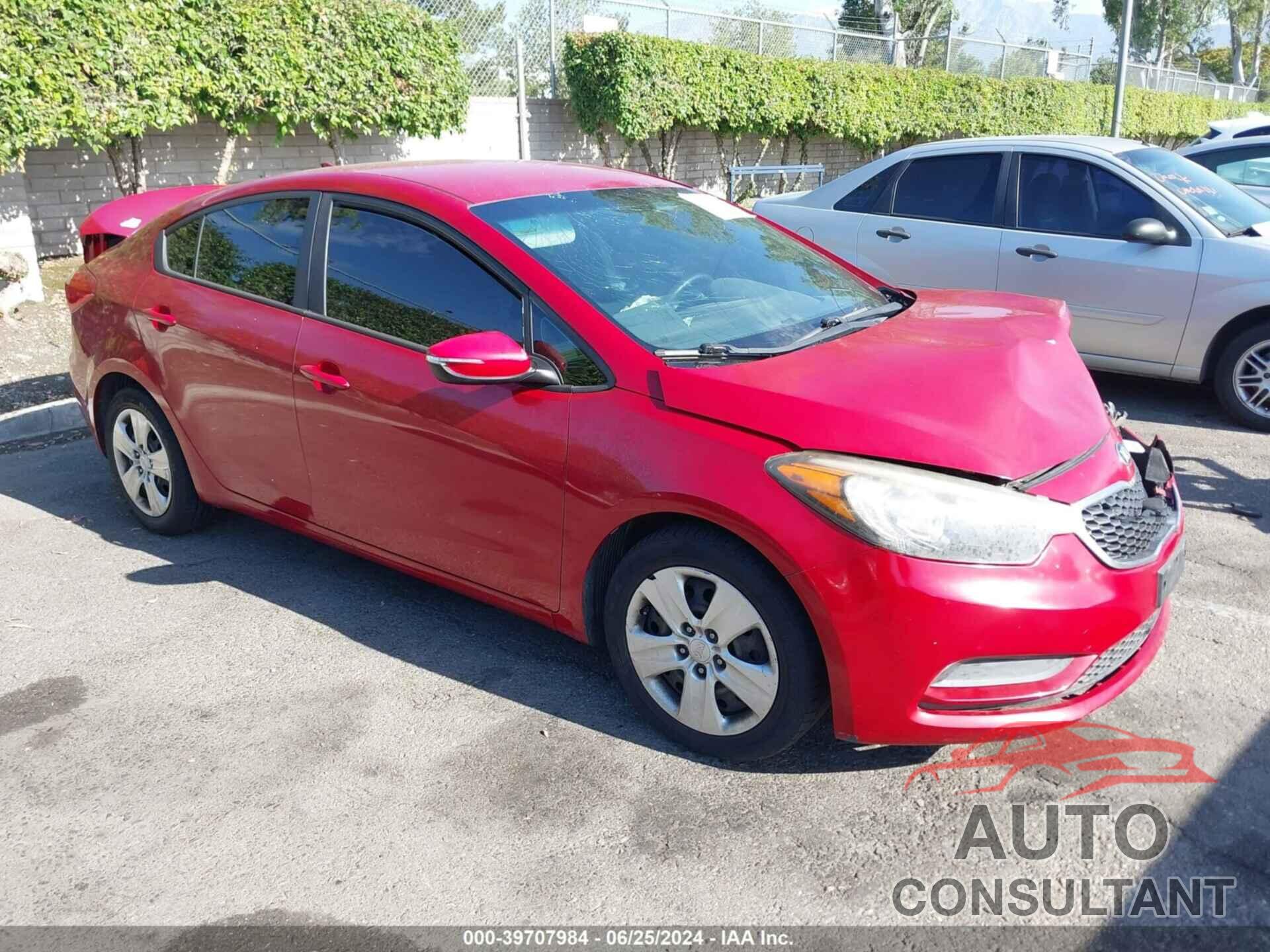 KIA FORTE 2016 - KNAFX4A64G5508756