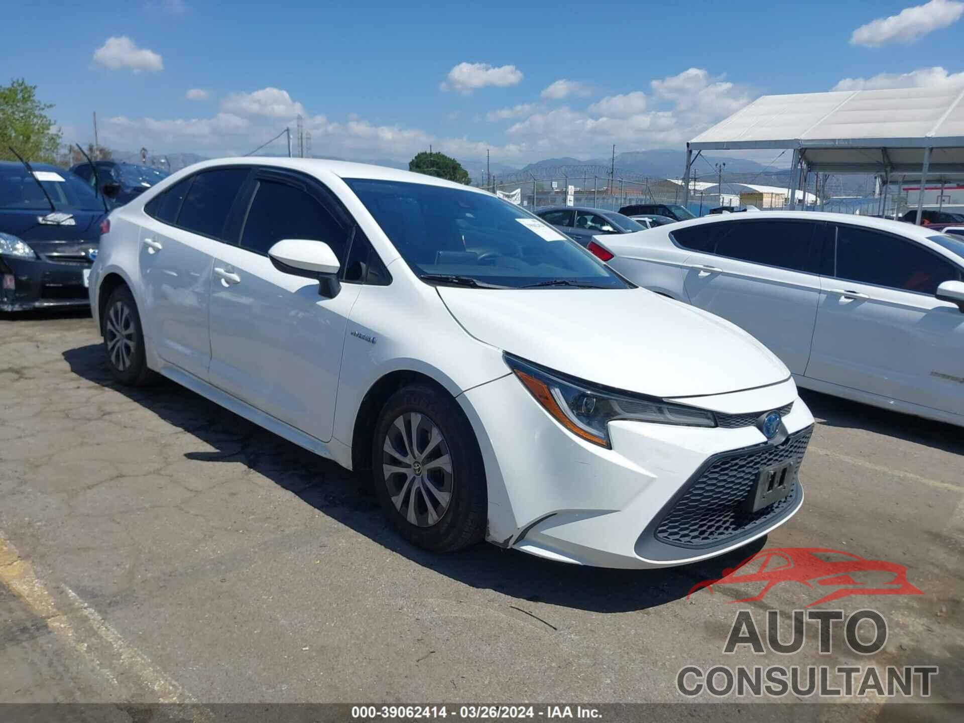 TOYOTA COROLLA 2020 - JTDEBRBE9LJ018881