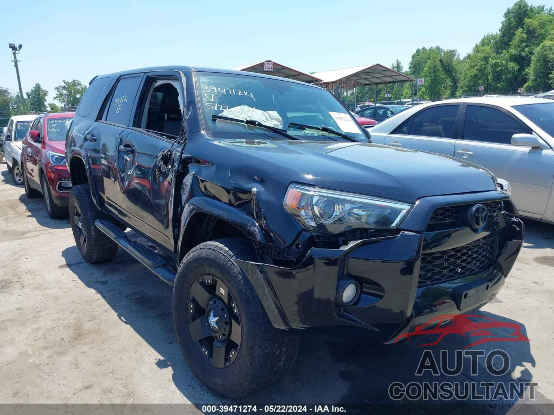 TOYOTA 4RUNNER 2016 - JTEBU5JR3G5350979