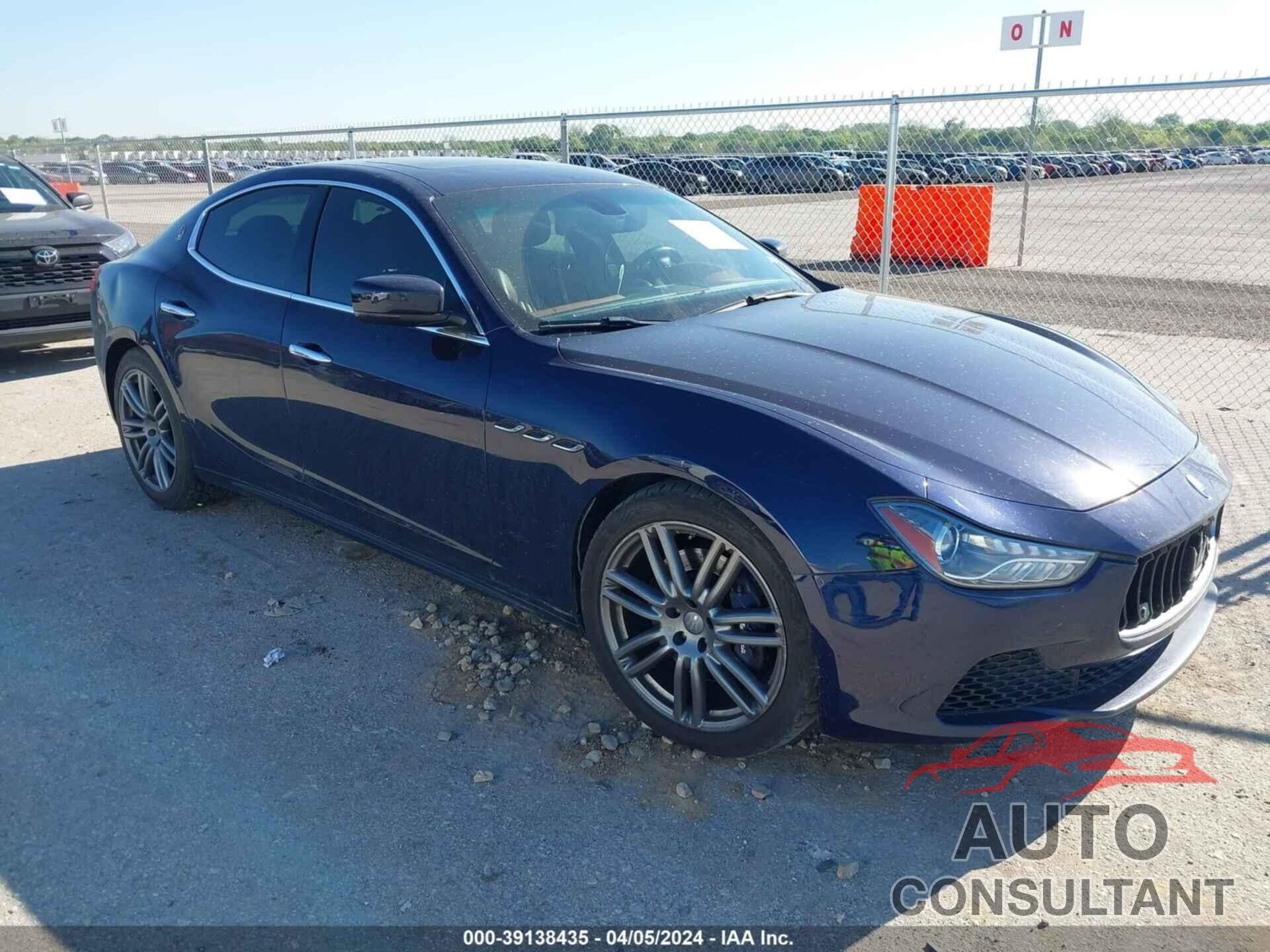 MASERATI GHIBLI 2016 - ZAM57RSA1G1168726