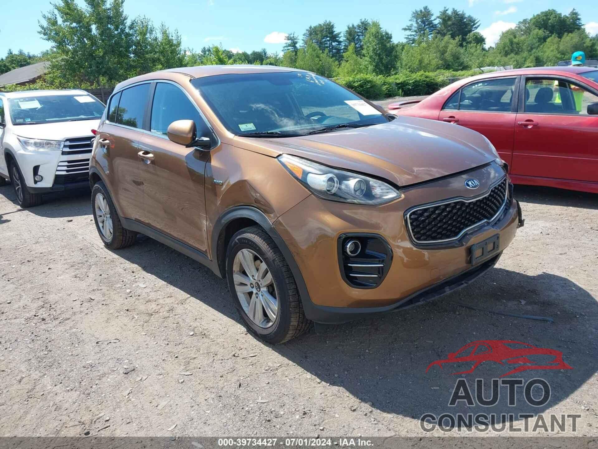 KIA SPORTAGE 2018 - KNDPMCAC2J7352647