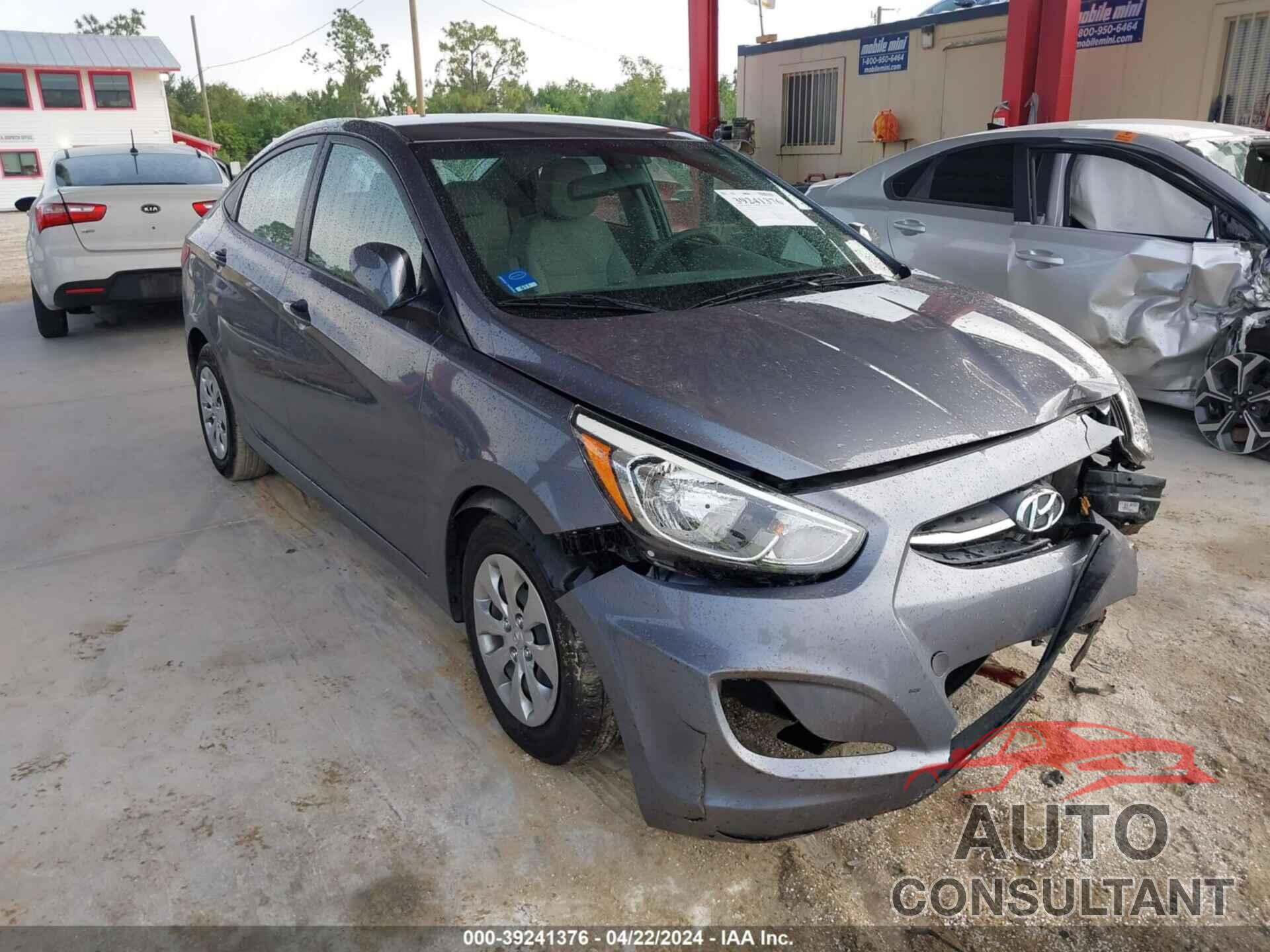 HYUNDAI ACCENT 2017 - KMHCT4AE9HU328457