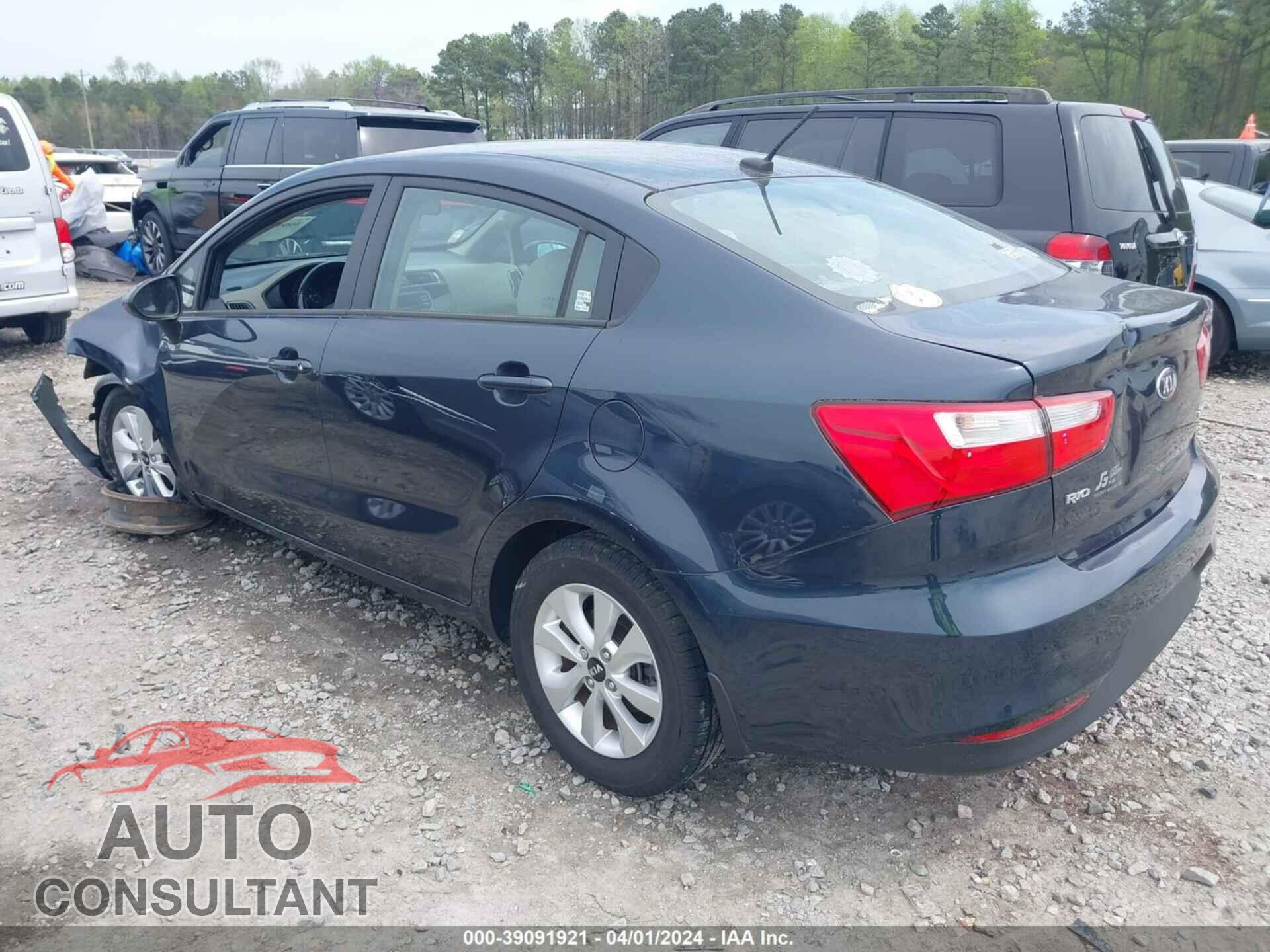 KIA RIO 2017 - KNADN4A3XH6007286