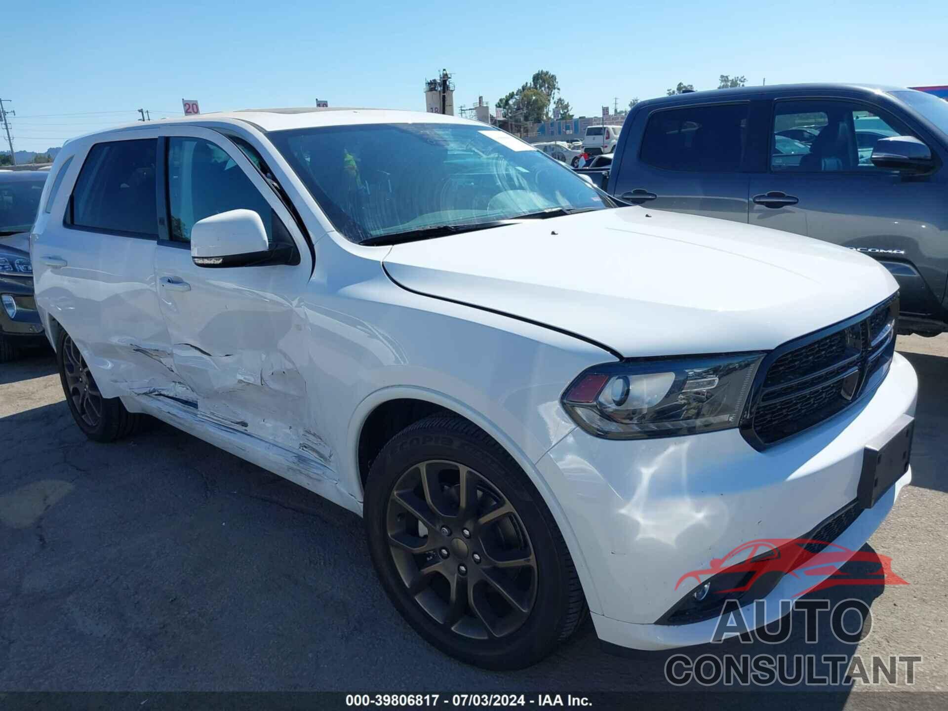 DODGE DURANGO 2017 - 1C4SDHCT2HC680687
