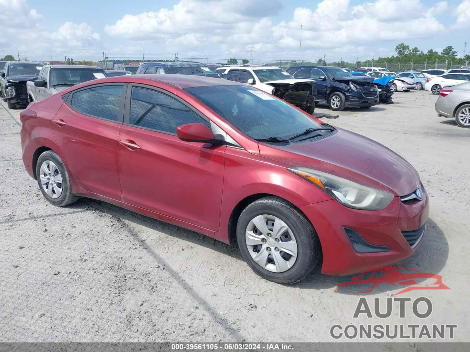 HYUNDAI ELANTRA 2016 - 5NPDH4AE6GH748017