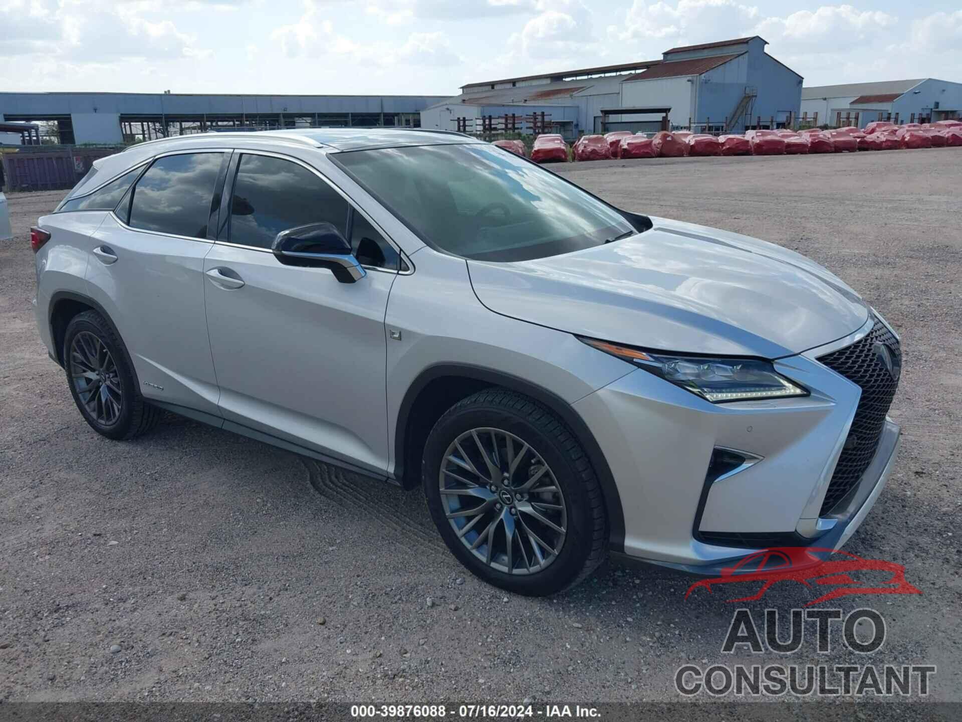 LEXUS RX 450H 2019 - 2T2BGMCA1KC030208