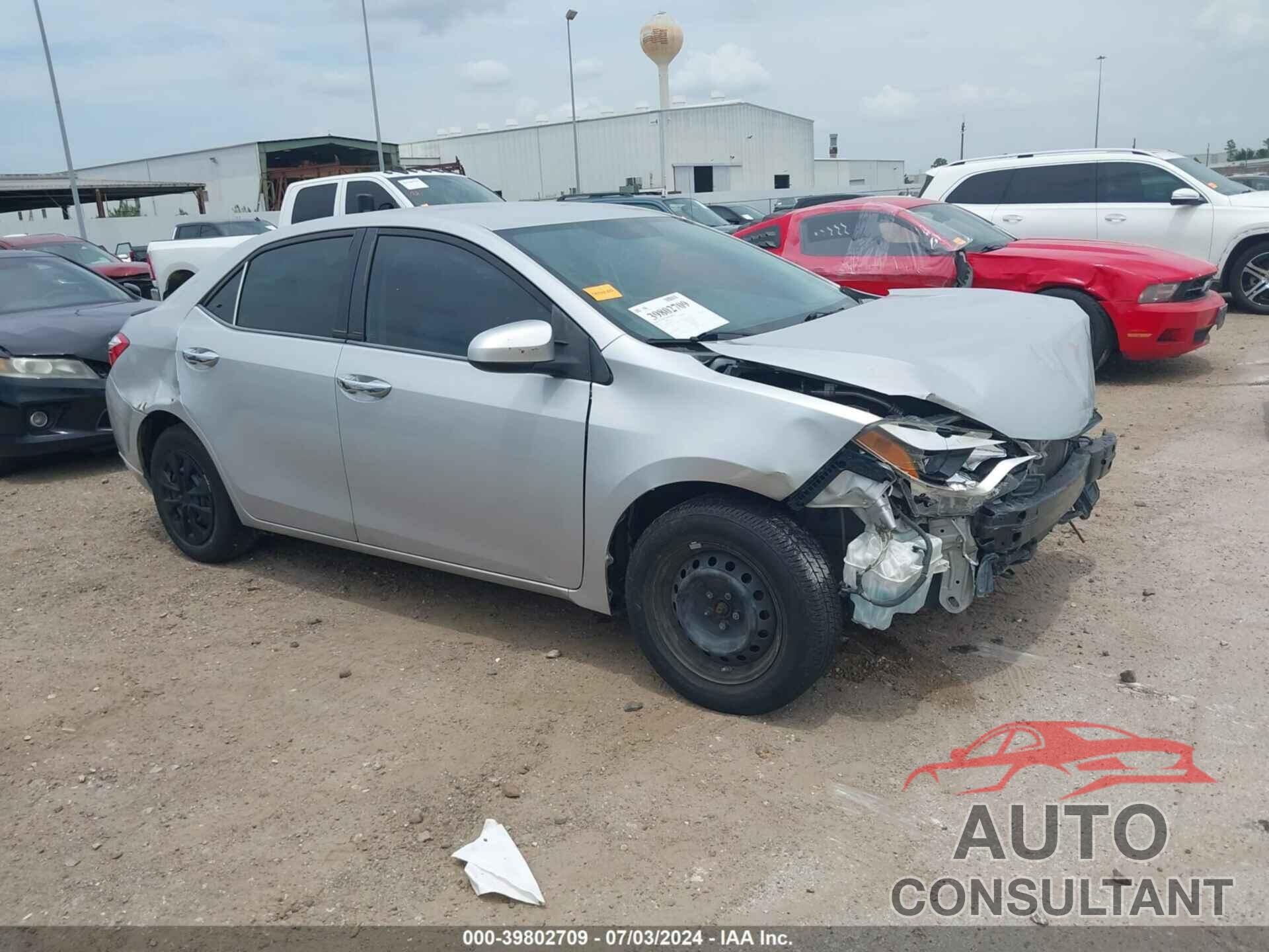 TOYOTA COROLLA 2016 - 5YFBURHE4GP503533