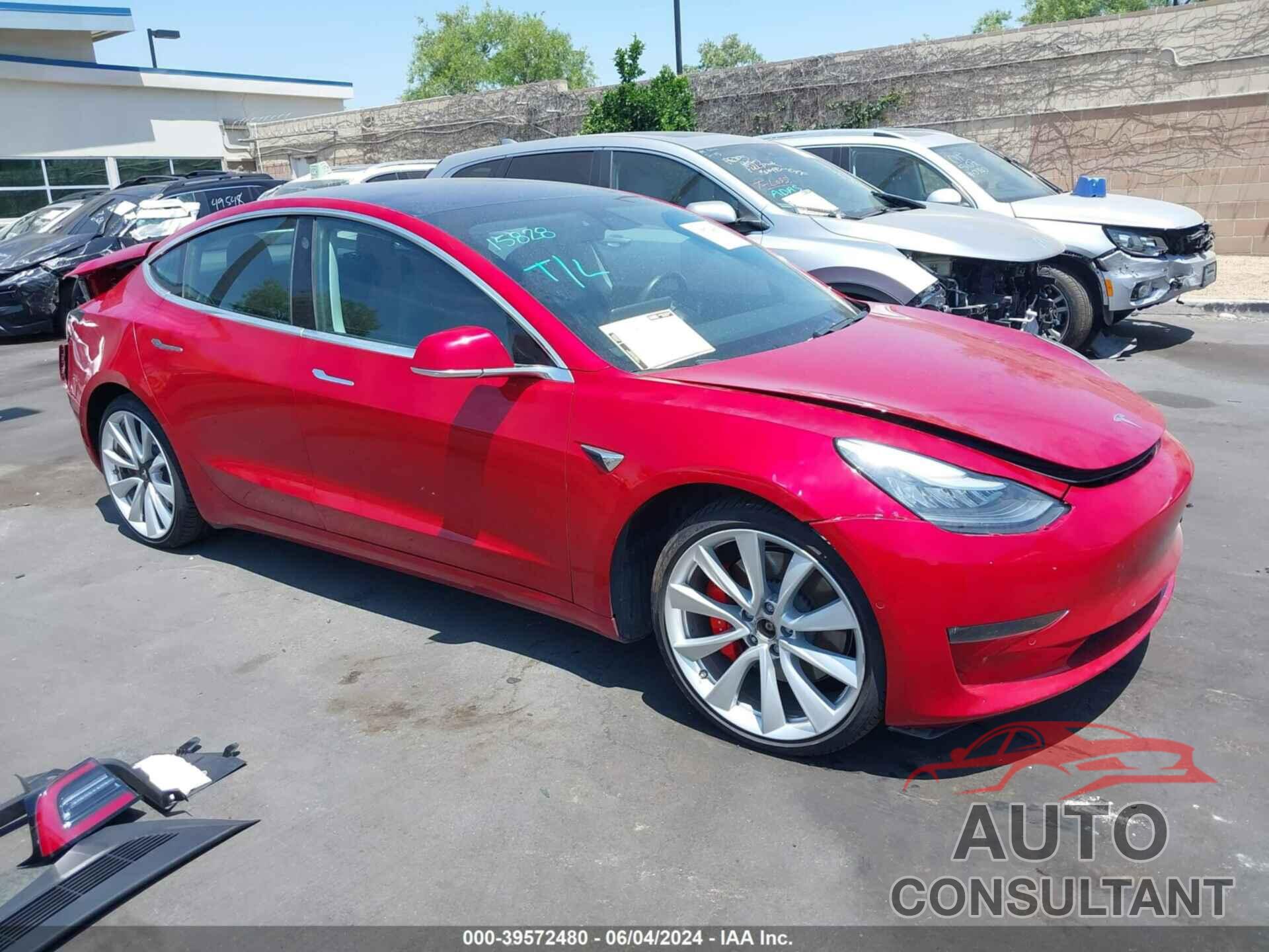 TESLA MODEL 3 2019 - 5YJ3E1EB4KF214007