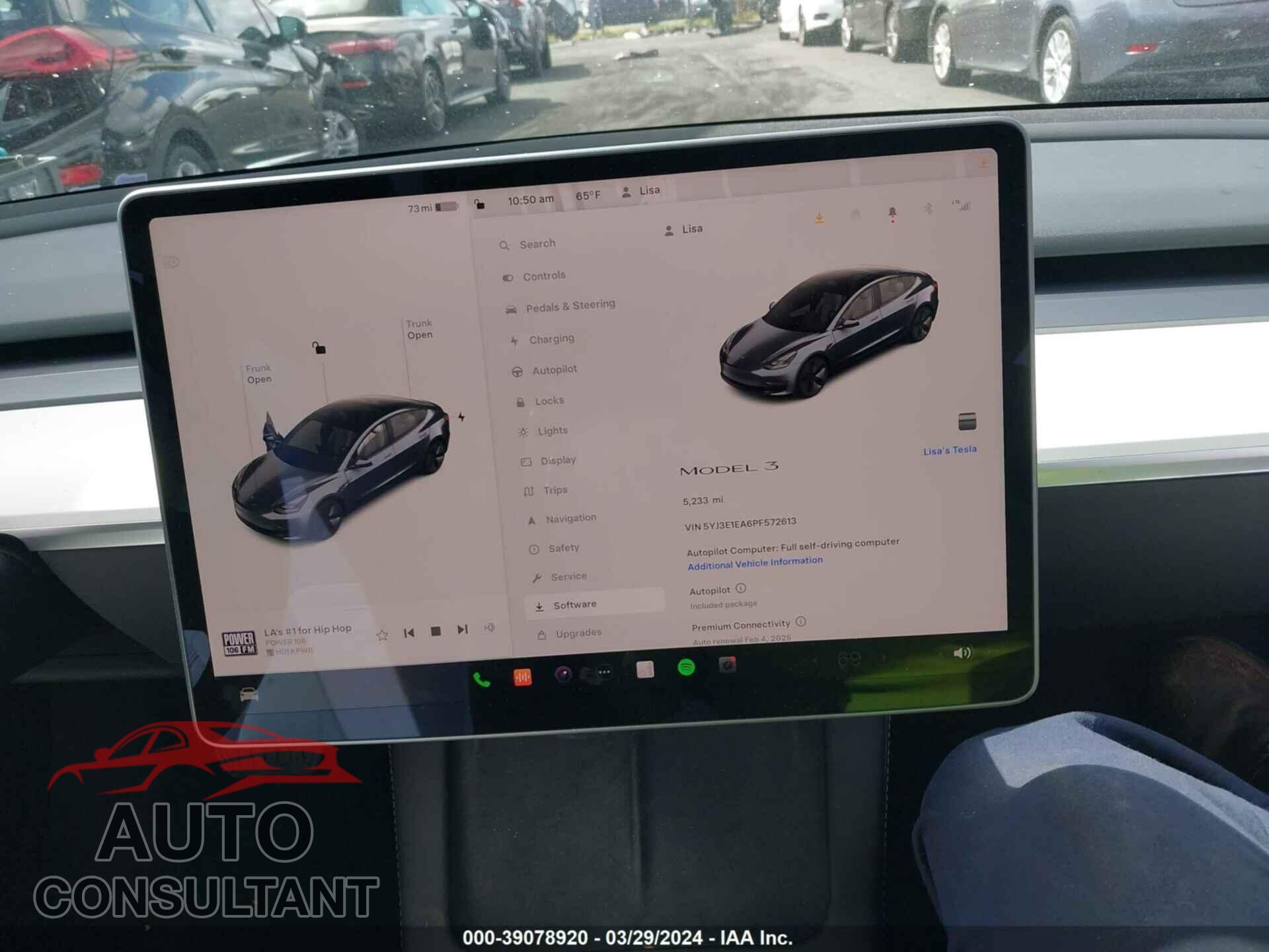 TESLA MODEL 3 2023 - 5YJ3E1EA6PF572613