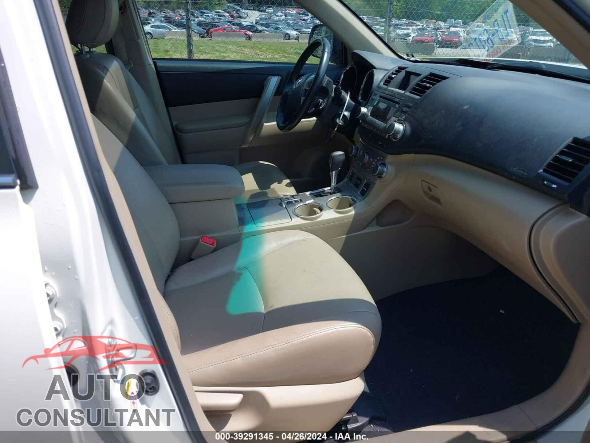 TOYOTA HIGHLANDER 2012 - 5TDZA3EH4CS027675