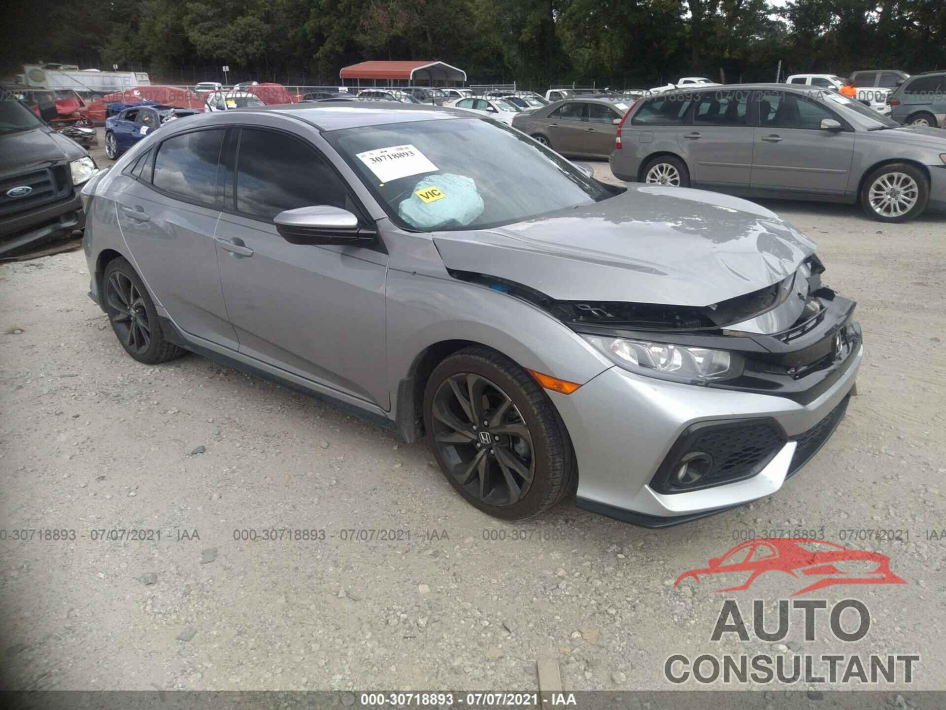 HONDA CIVIC HATCHBACK 2018 - SHHFK7G45JU210620
