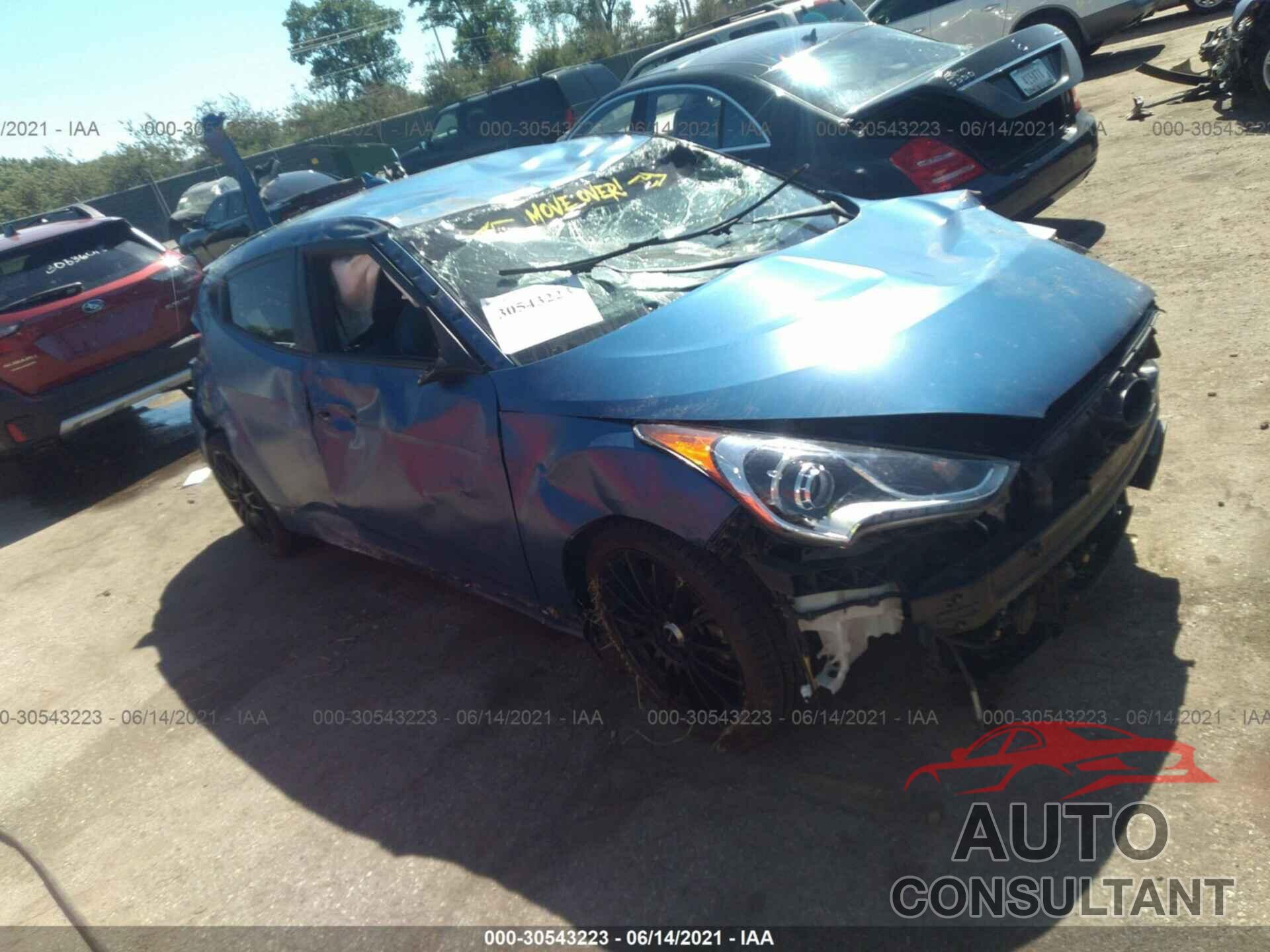 HYUNDAI VELOSTER 2016 - KMHTC6AEXGU257439