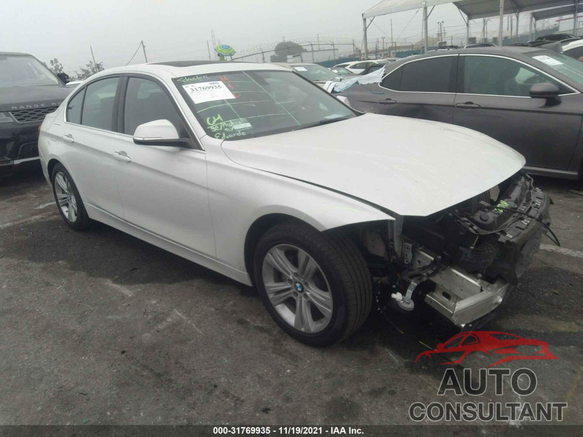 BMW 3 SERIES 2018 - WBA8B9G54JNV11358