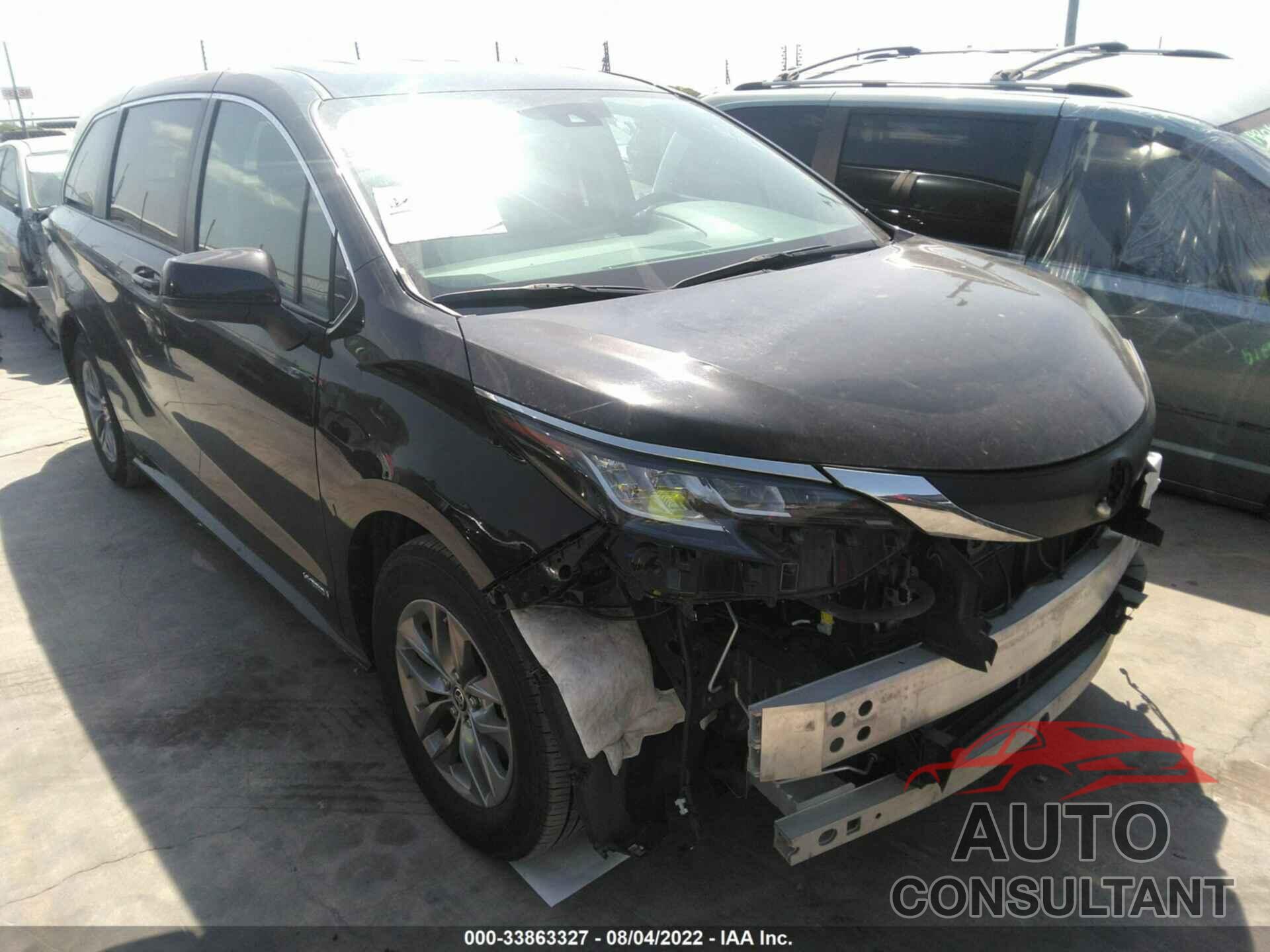 TOYOTA SIENNA 2021 - 5TDKRKEC5MS046777