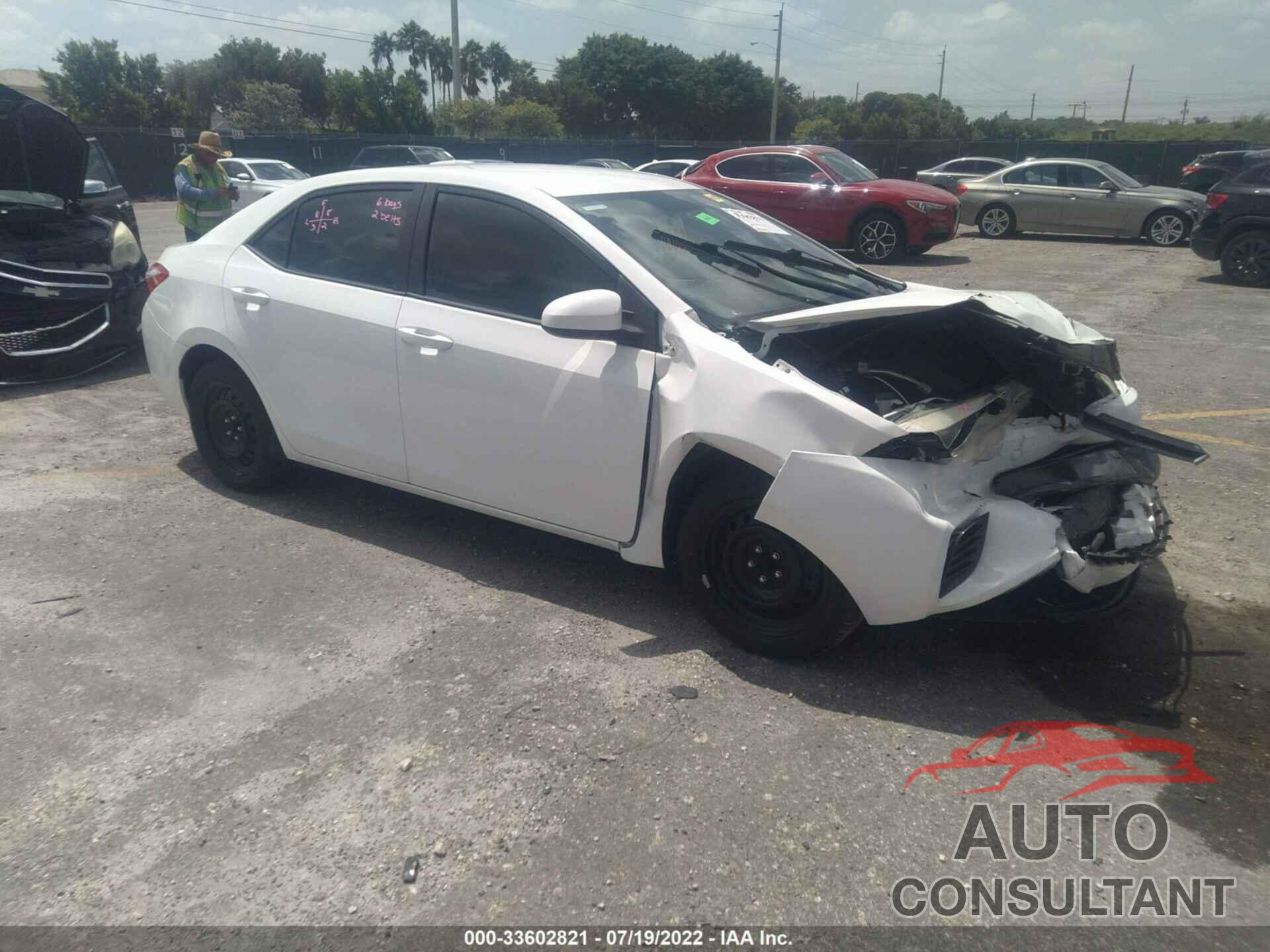 TOYOTA COROLLA 2016 - 2T1BURHE5GC510538