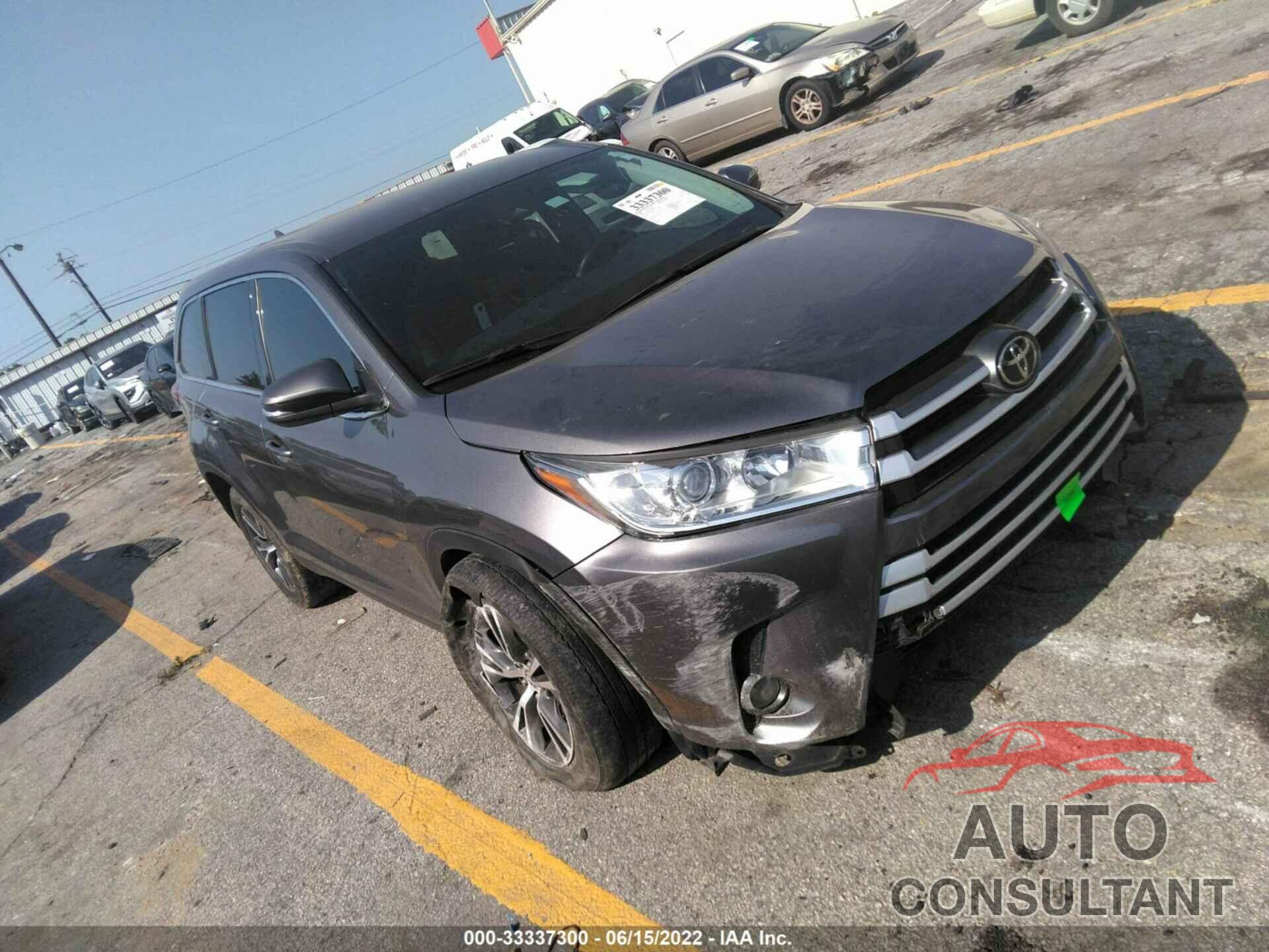 TOYOTA HIGHLANDER 2019 - 5TDZZRFH2KS356027
