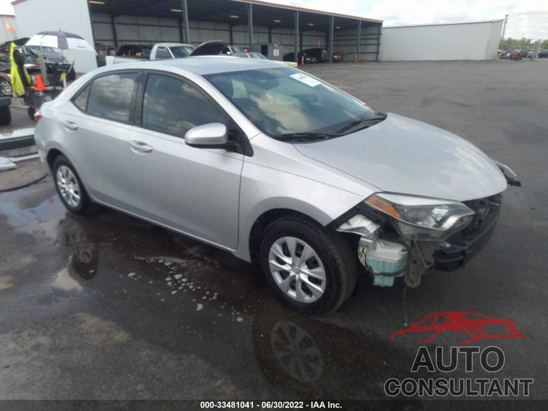 TOYOTA COROLLA 2016 - 5YFBURHE9GP398410