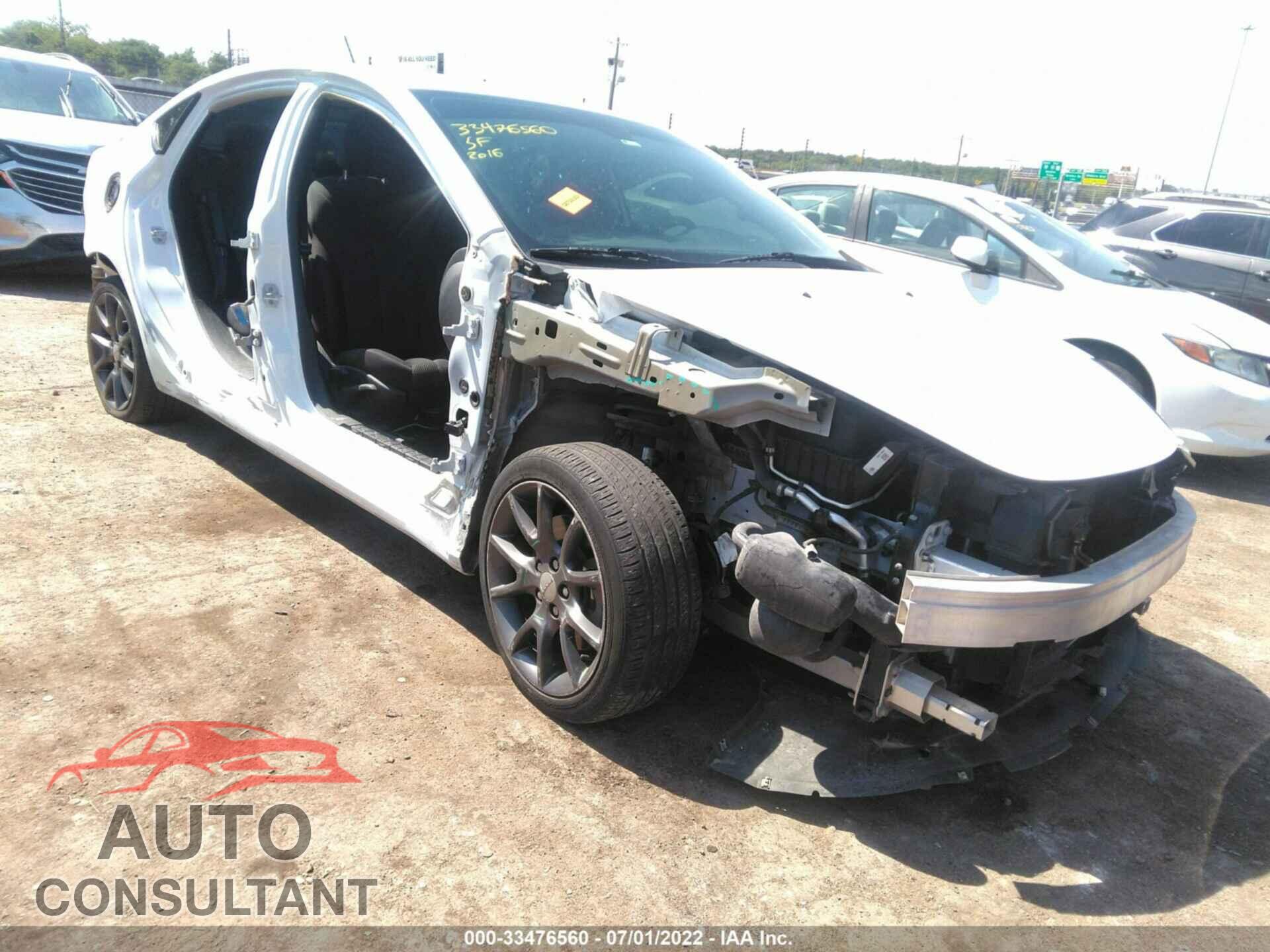 DODGE DART 2016 - 1C3CDFAA2GD529761