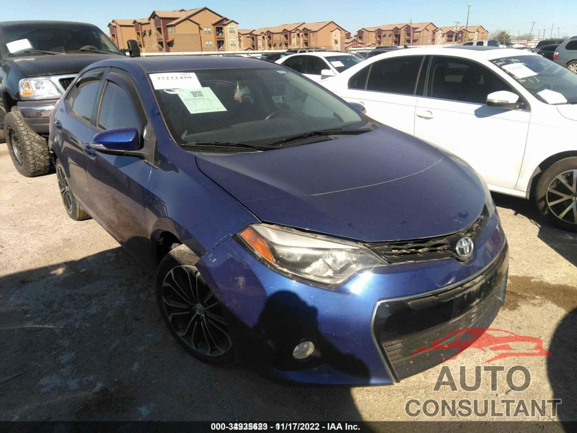TOYOTA COROLLA 2015 - 2T1BURHE1FC361107