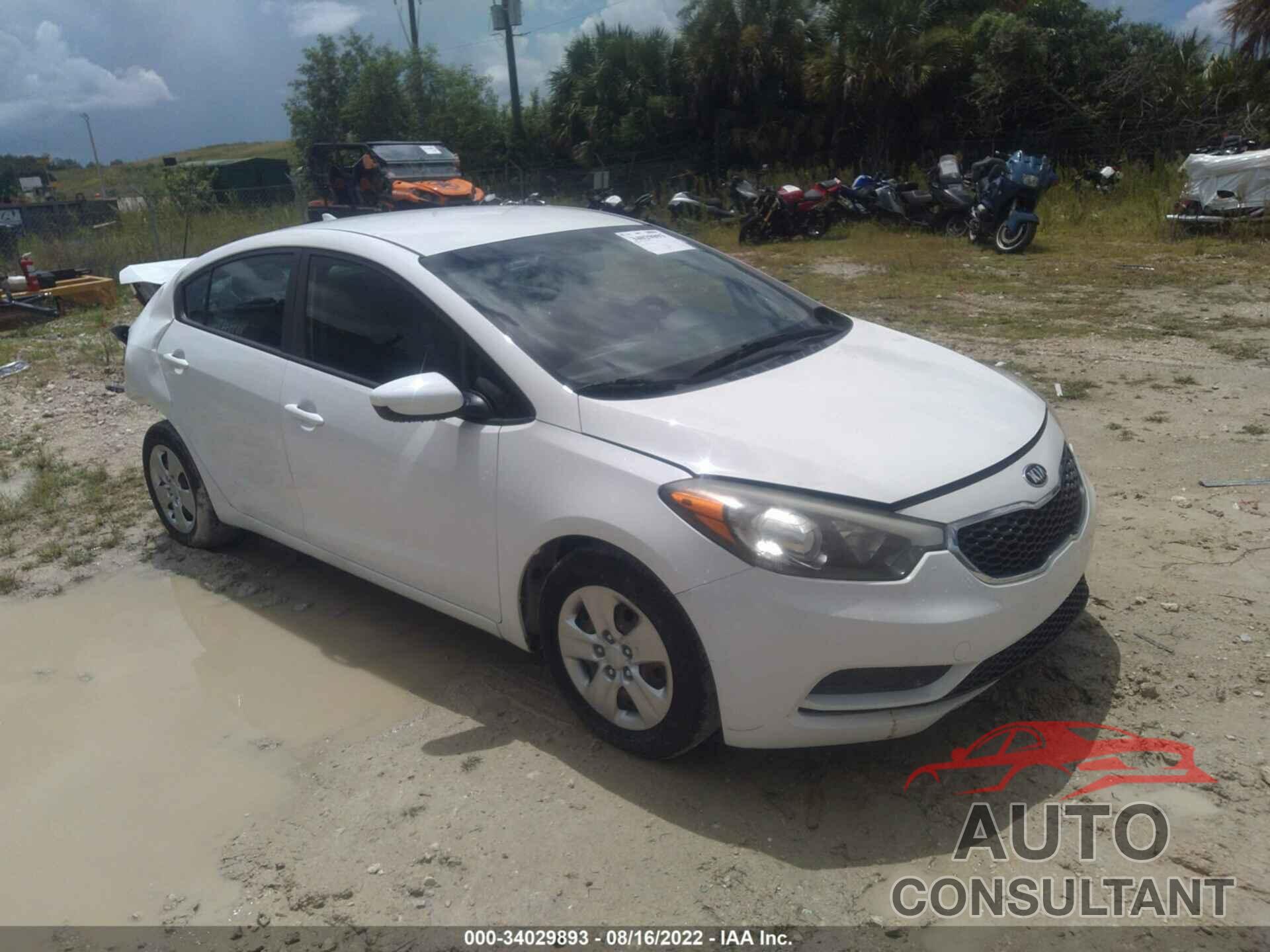 KIA FORTE 2016 - KNAFK4A6XG5611842