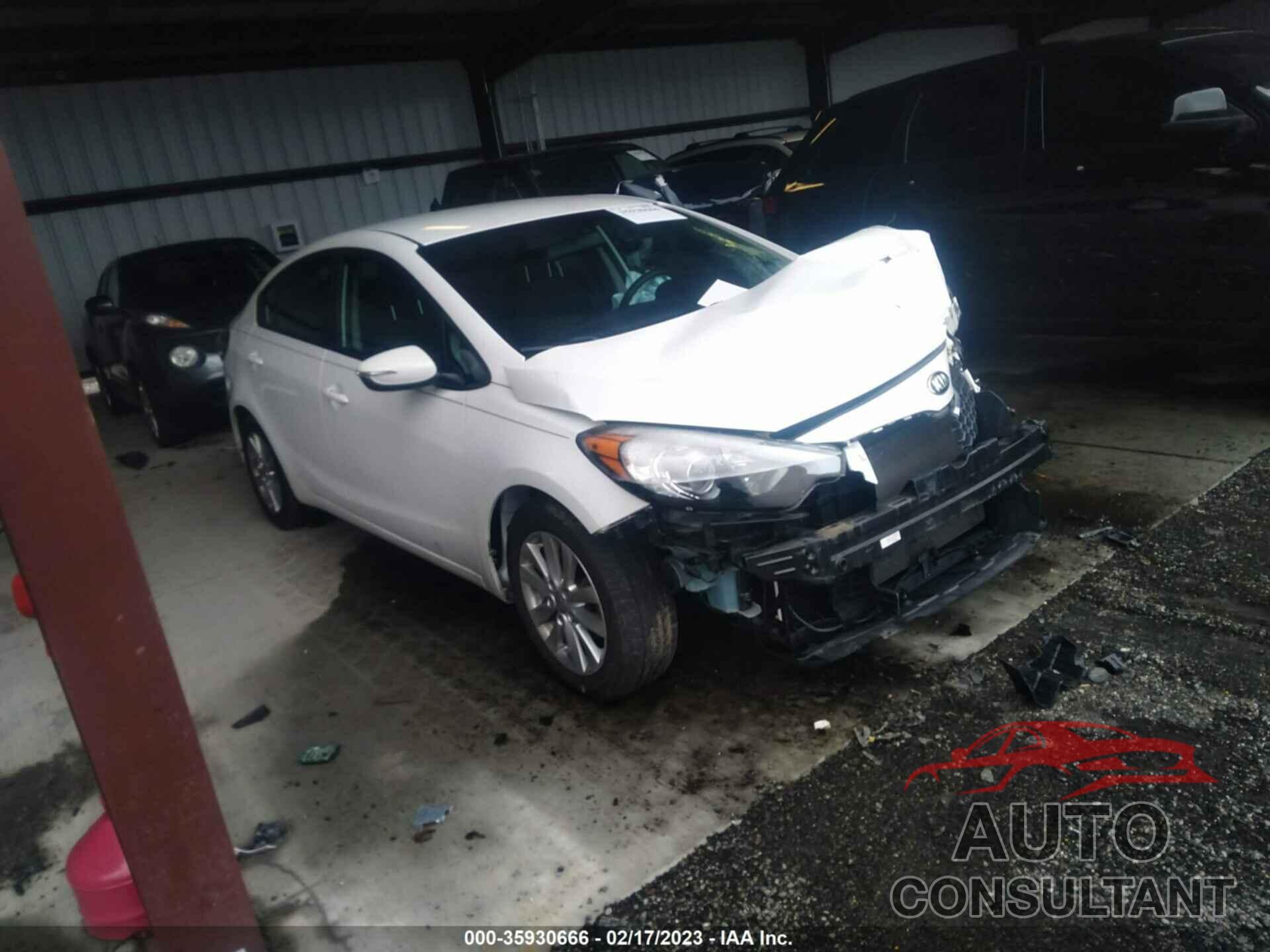 KIA FORTE 2016 - KNAFX4A67G5603330