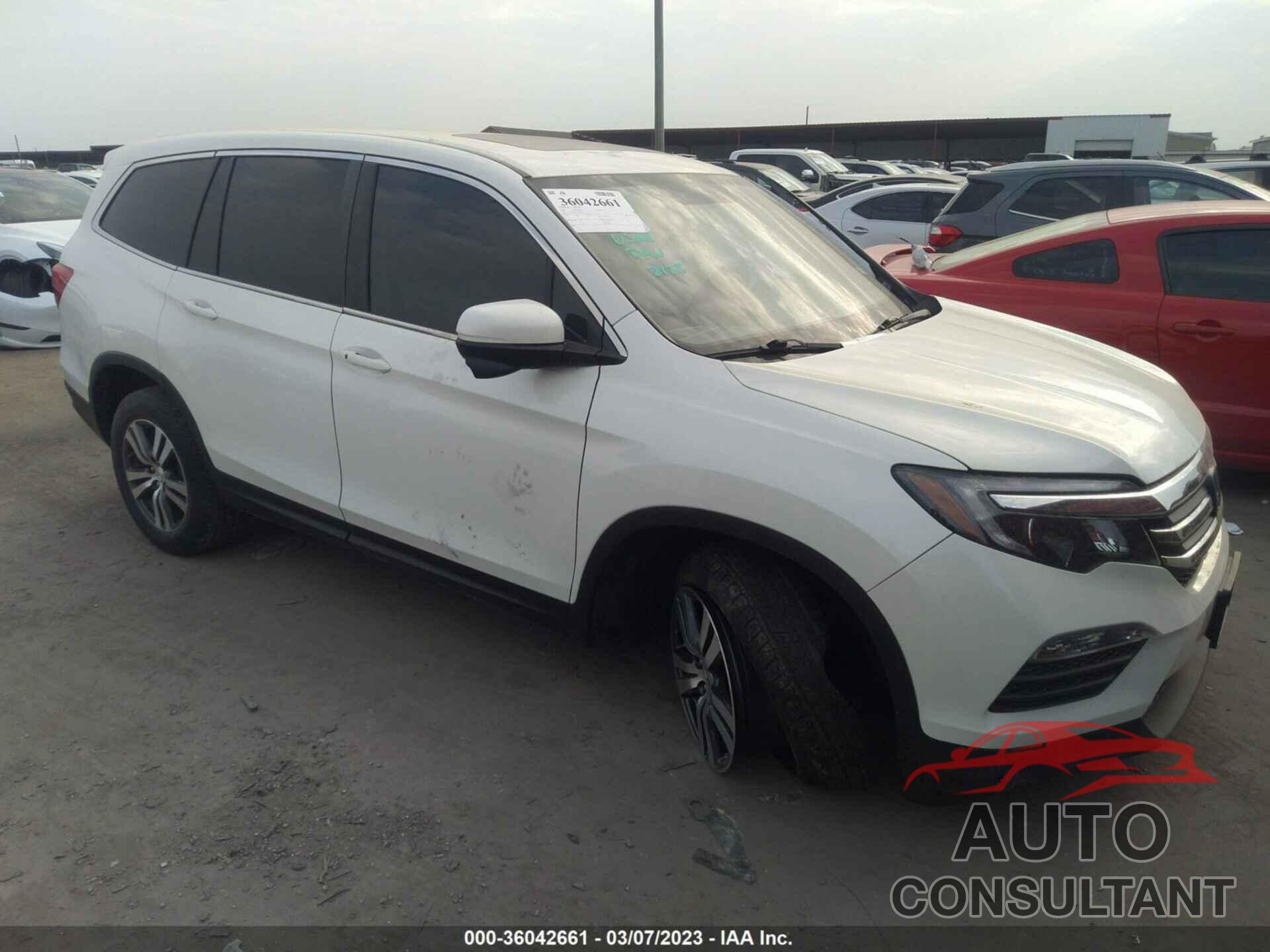 HONDA PILOT 2017 - 5FNYF5H59HB043652