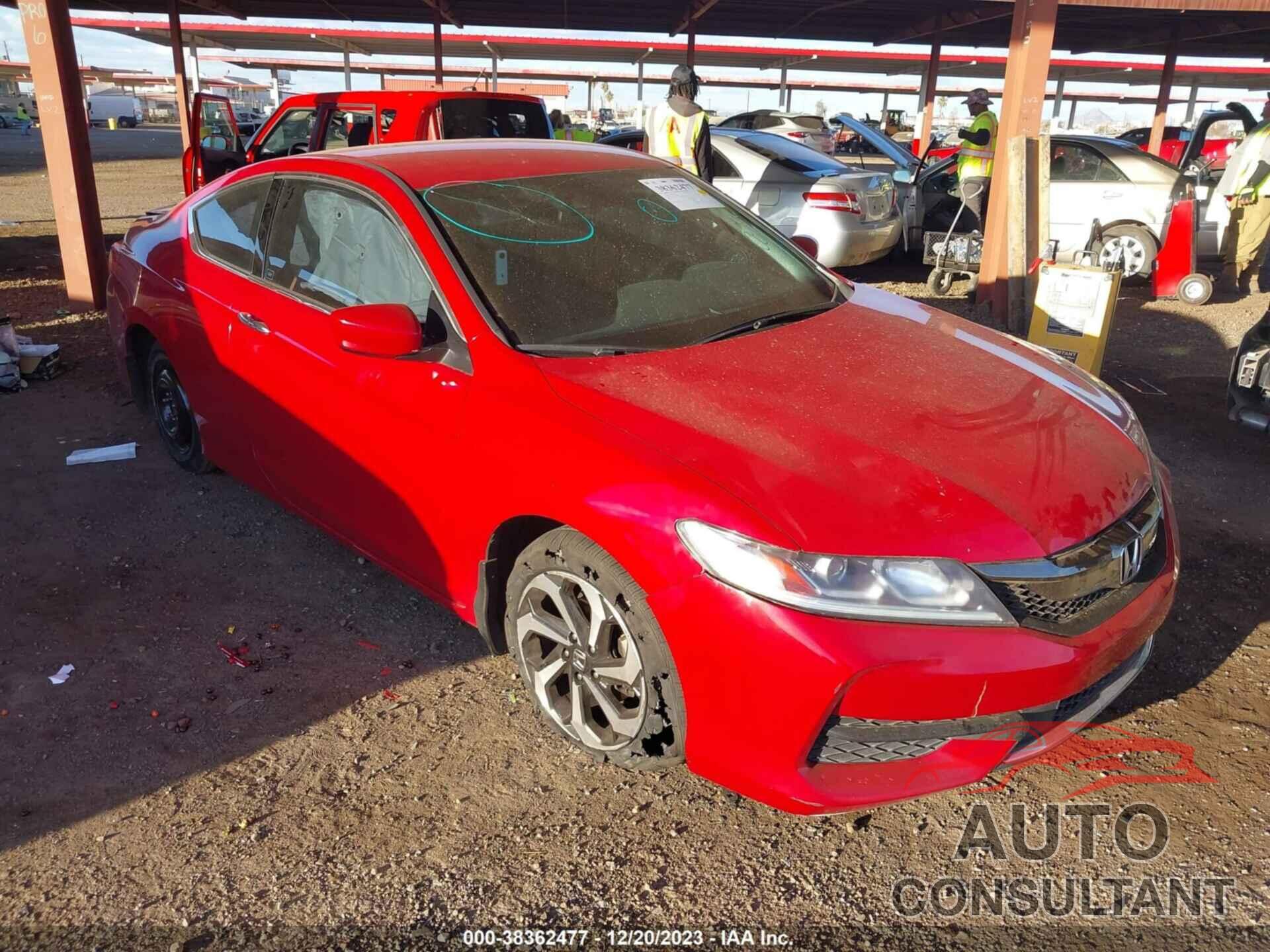 HONDA ACCORD 2016 - 1HGCT1B48GA009206