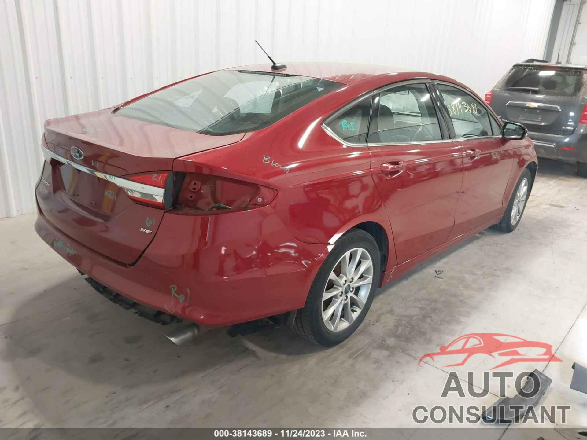 FORD FUSION 2017 - 3FA6P0H71HR200989