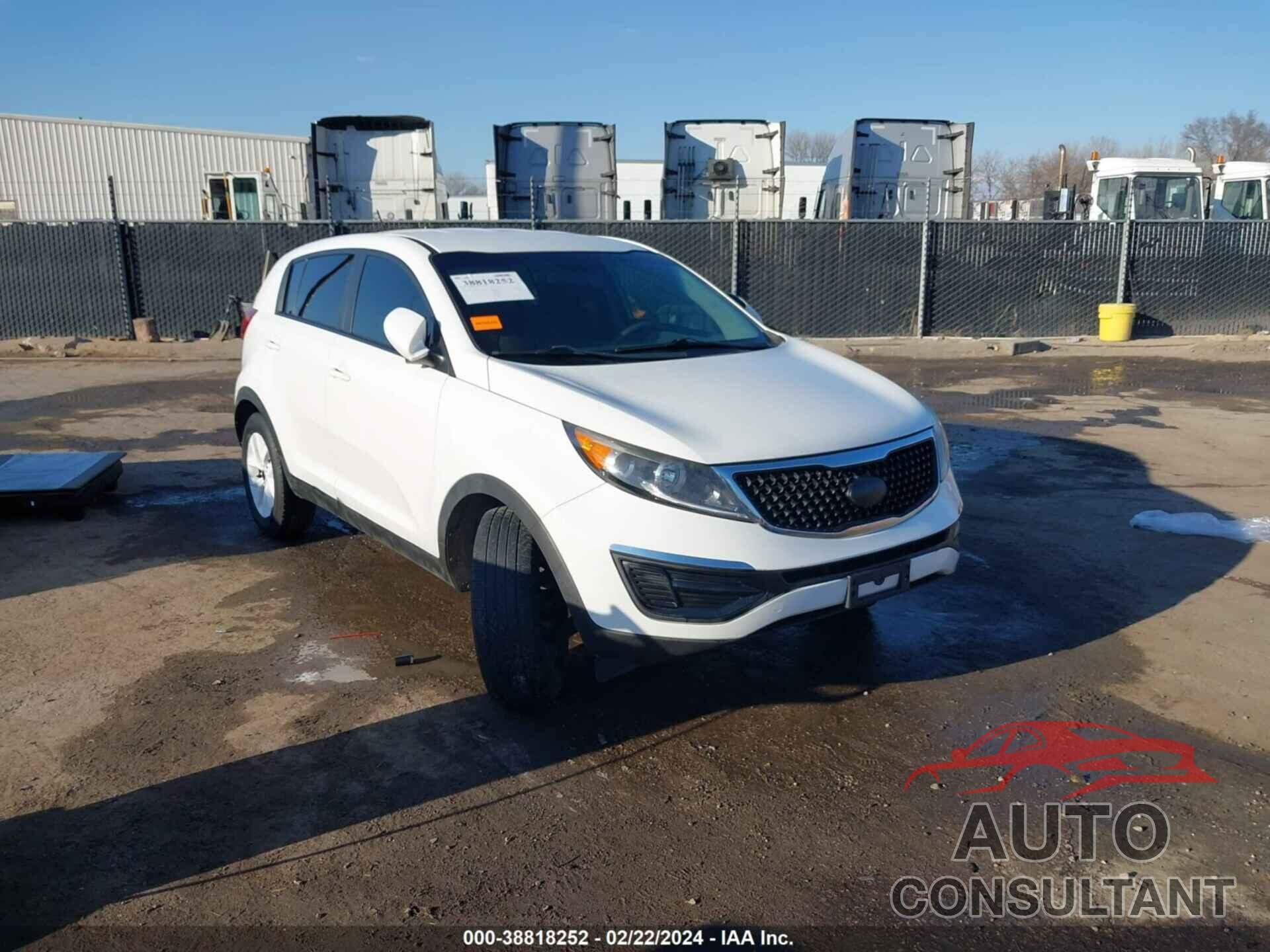 KIA SPORTAGE 2016 - KNDPB3AC2G7804532