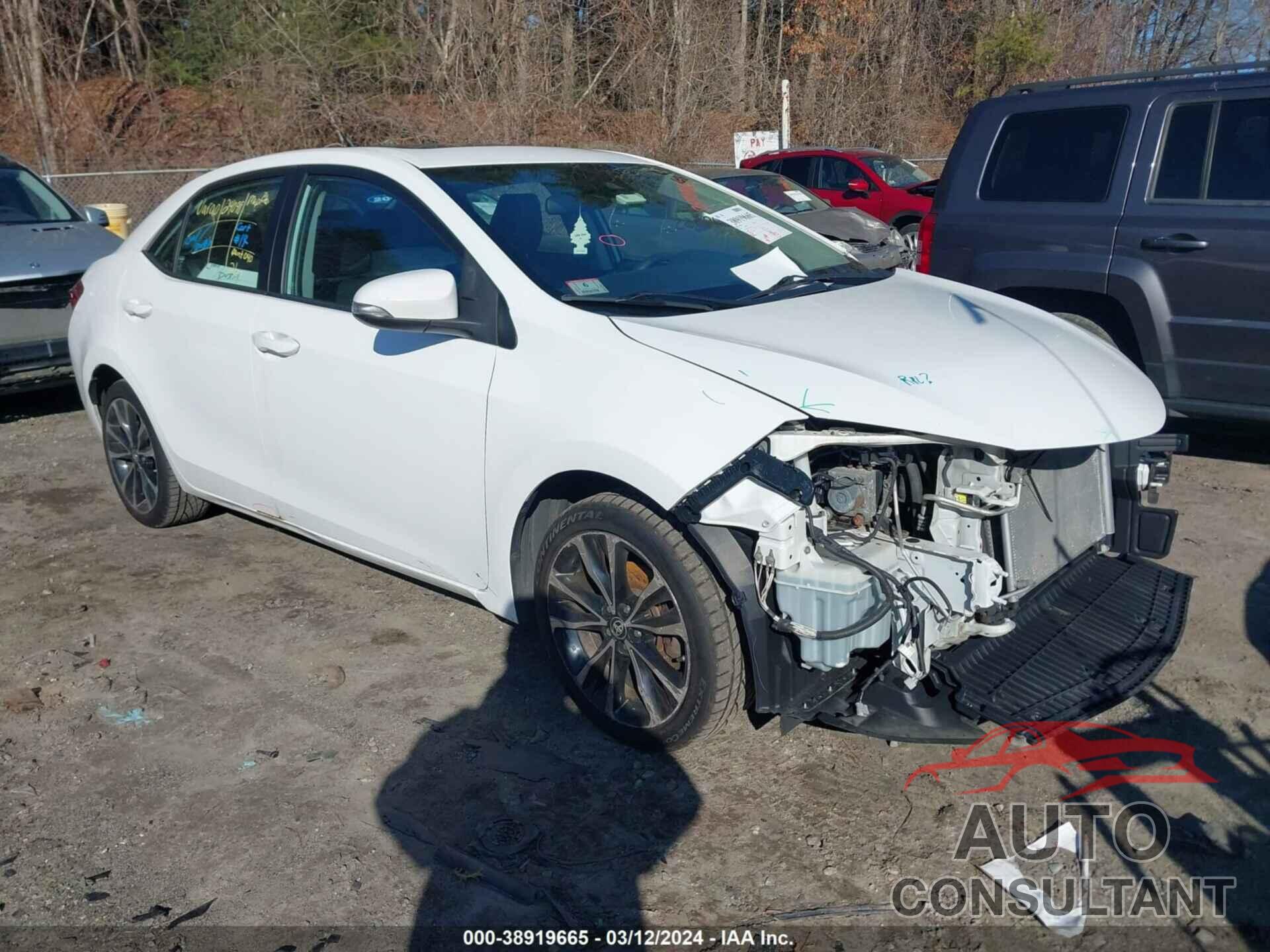 TOYOTA COROLLA 2017 - 2T1BURHE6HC917656