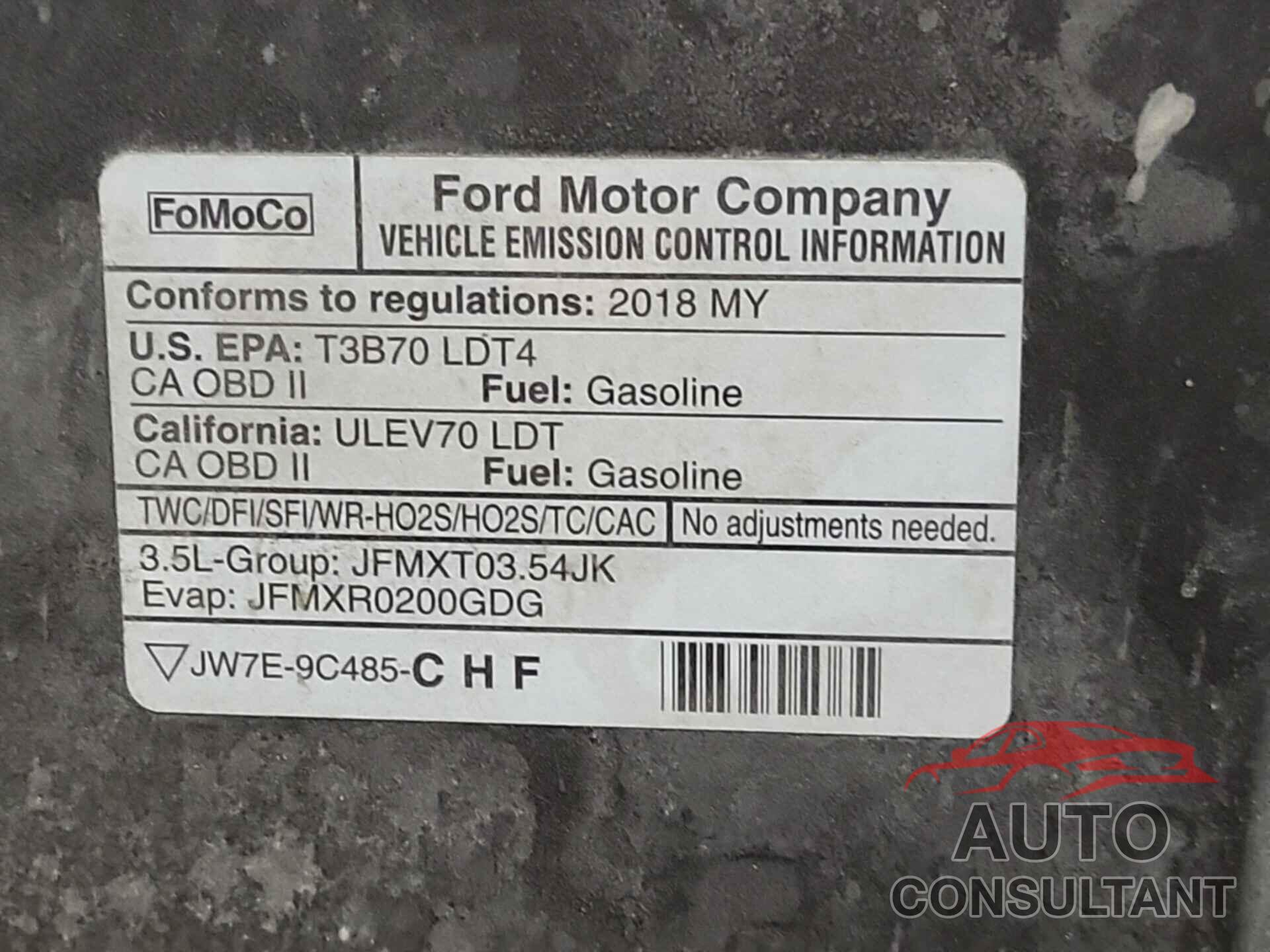 FORD F-150 2018 - 1FTFX1EGXJFD18725
