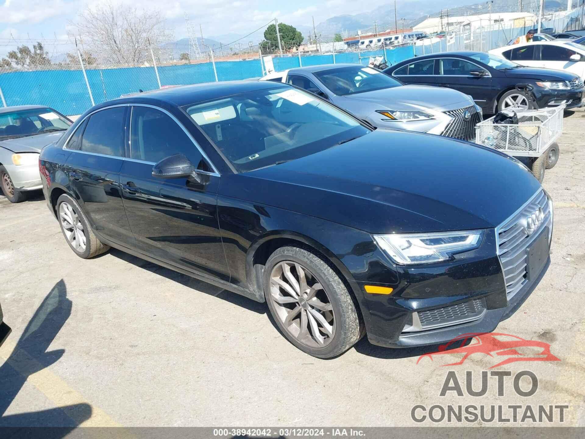 AUDI A4 2019 - WAUHMAF42KA024723