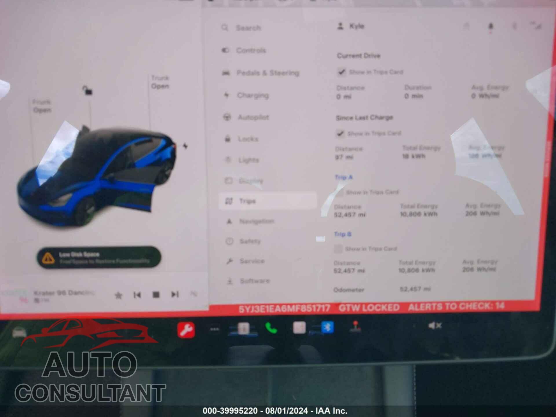 TESLA MODEL 3 2021 - 5YJ3E1EA6MF851717