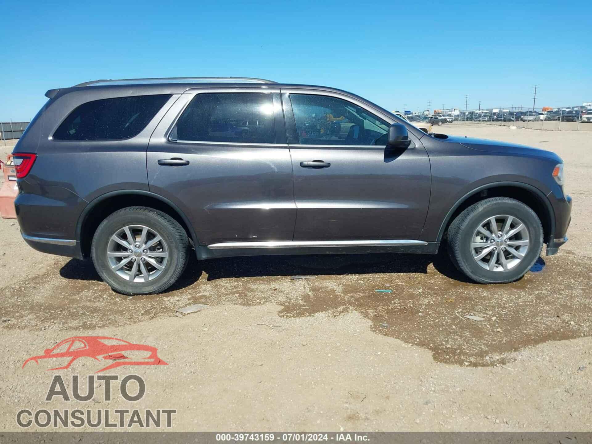 DODGE DURANGO 2017 - 1C4RDJAG2HC691510
