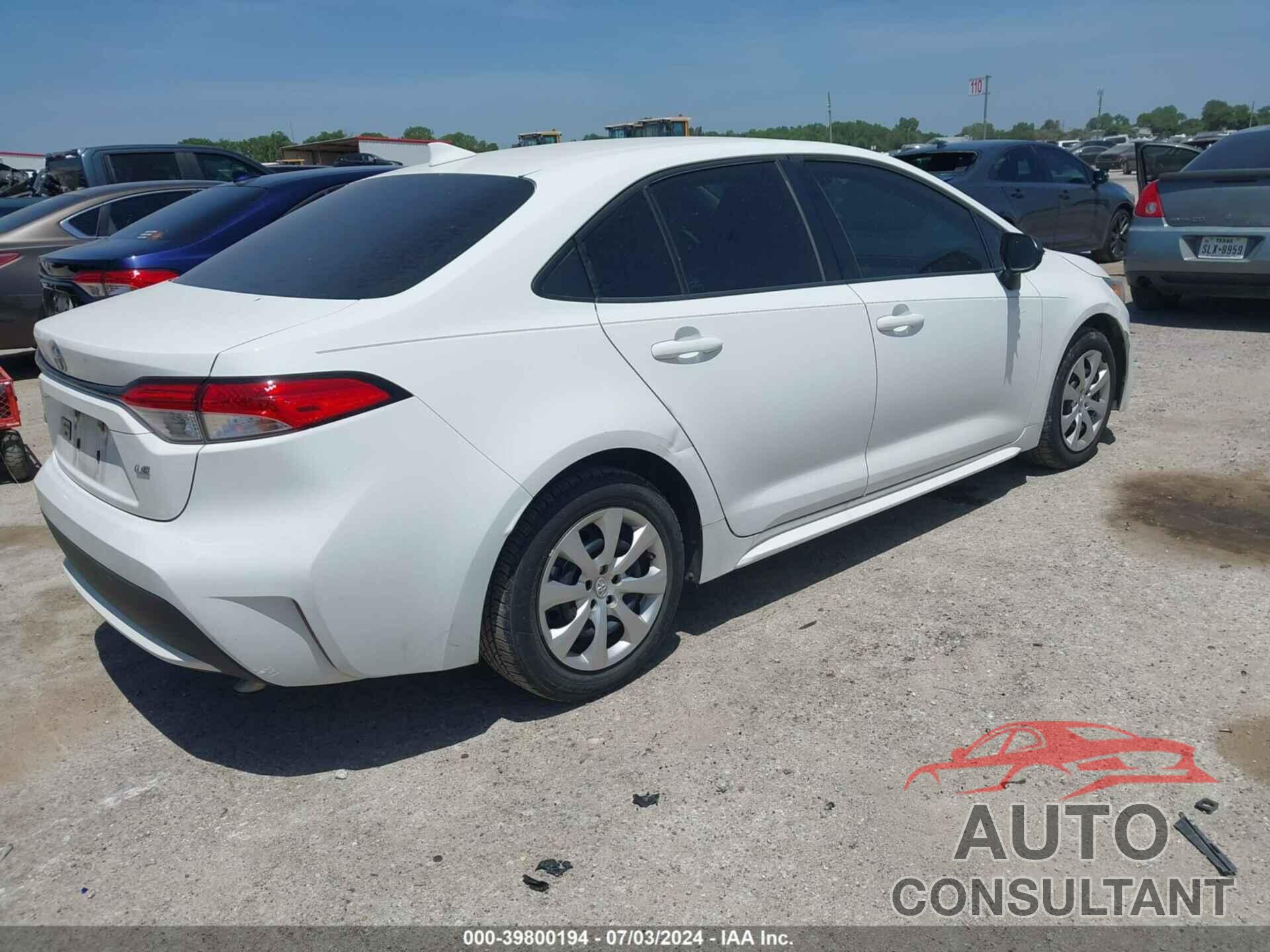TOYOTA COROLLA 2020 - 5YFEPRAE0LP043618