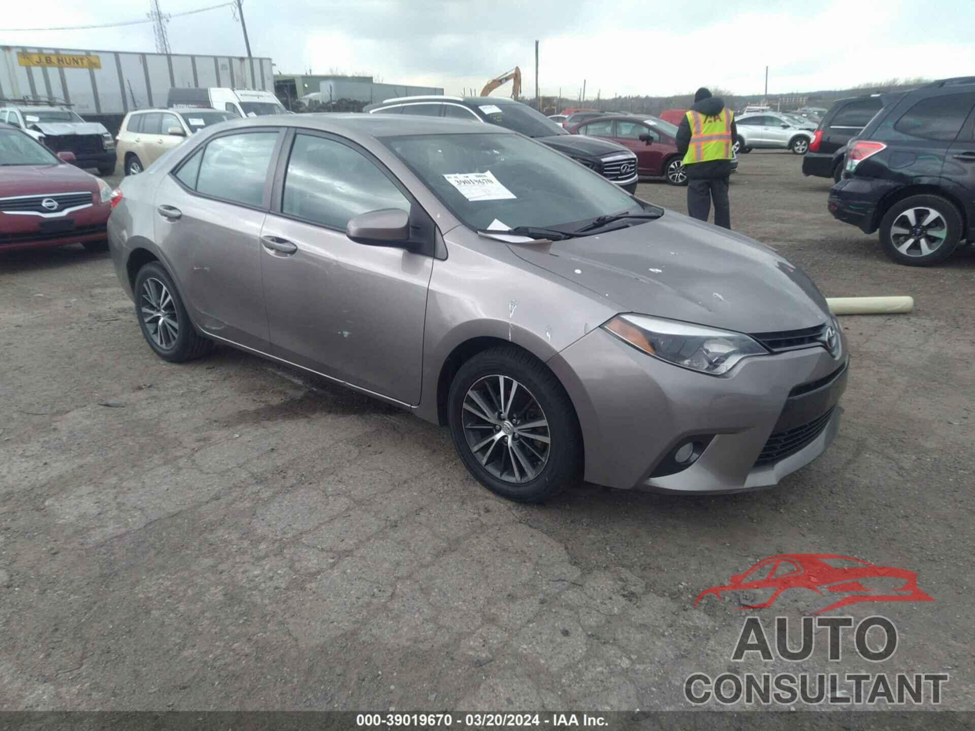 TOYOTA COROLLA 2016 - 2T1BURHE3GC738750