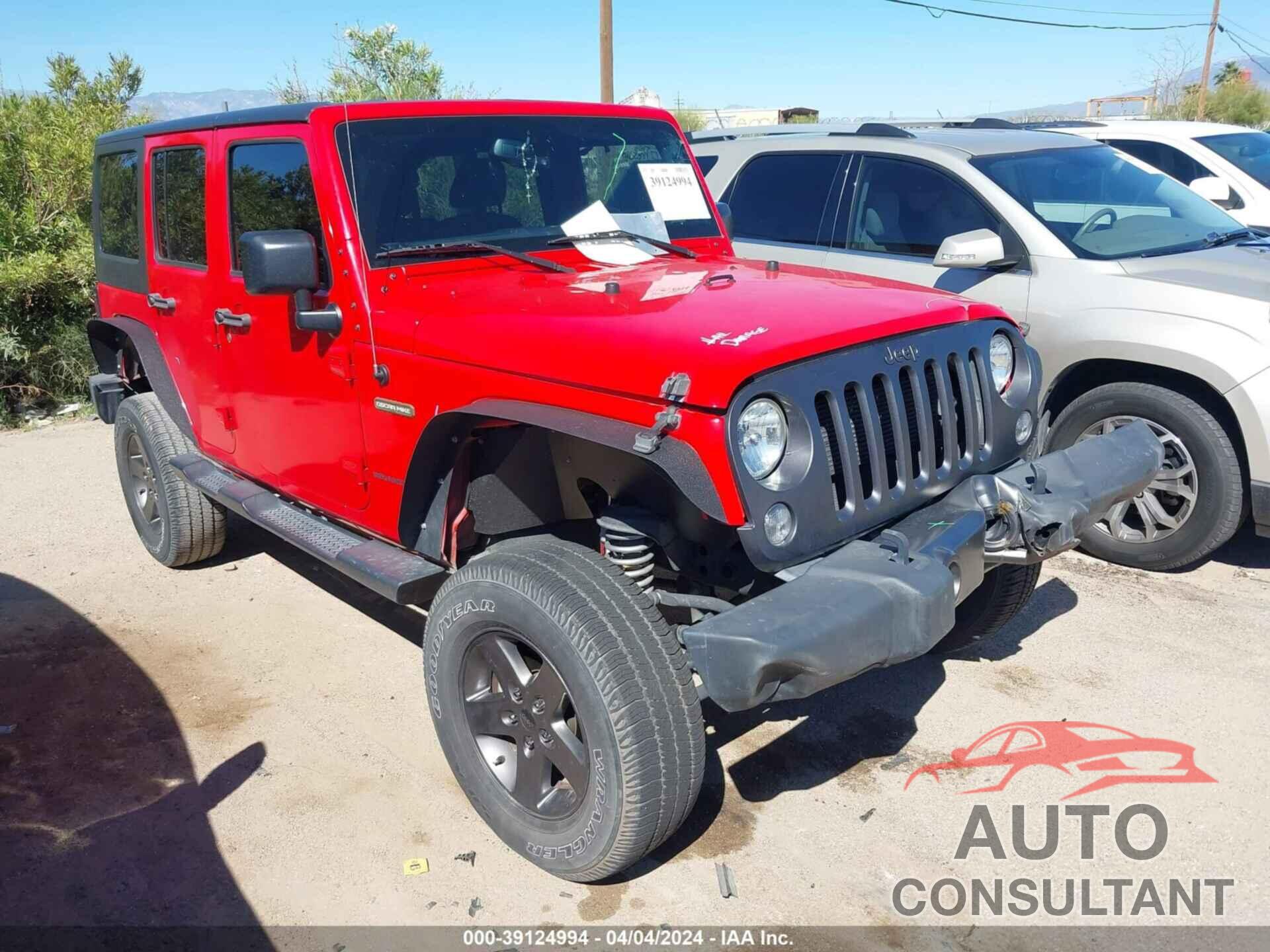 JEEP WRANGLER UNLIMITED 2016 - 1C4BJWDG9GL194214