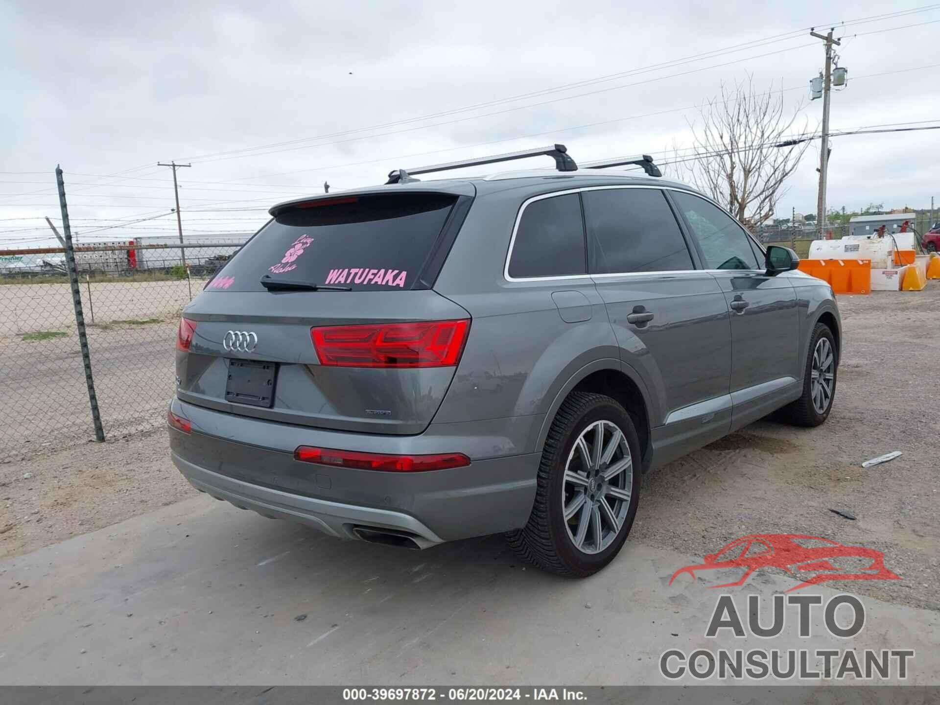 AUDI Q7 2018 - WA1LHAF71JD023453