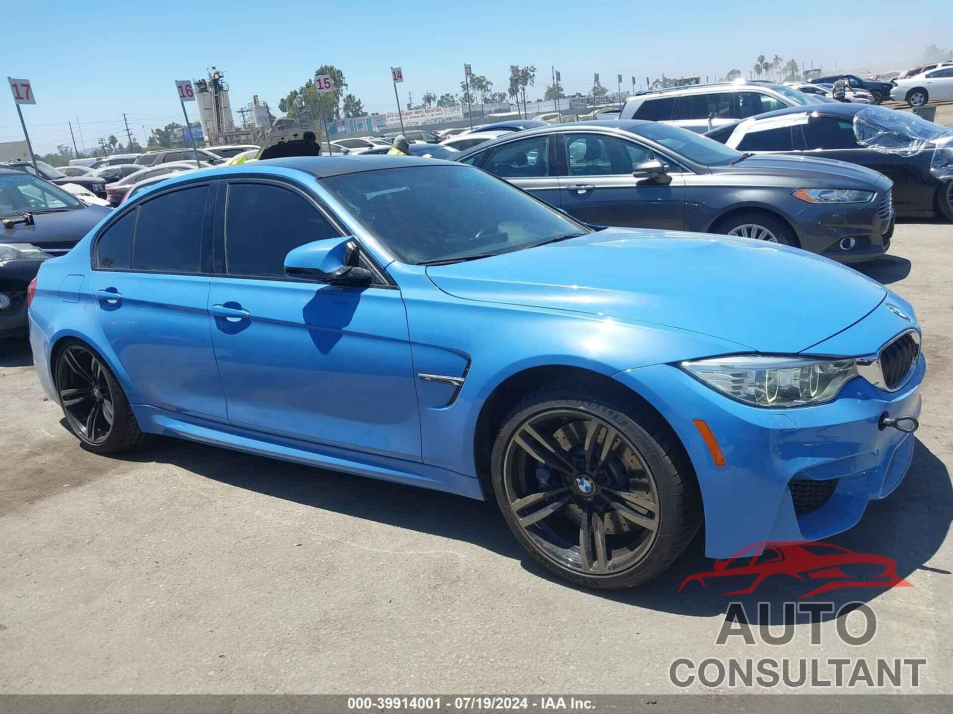 BMW M3 2016 - WBS8M9C53G5D31375