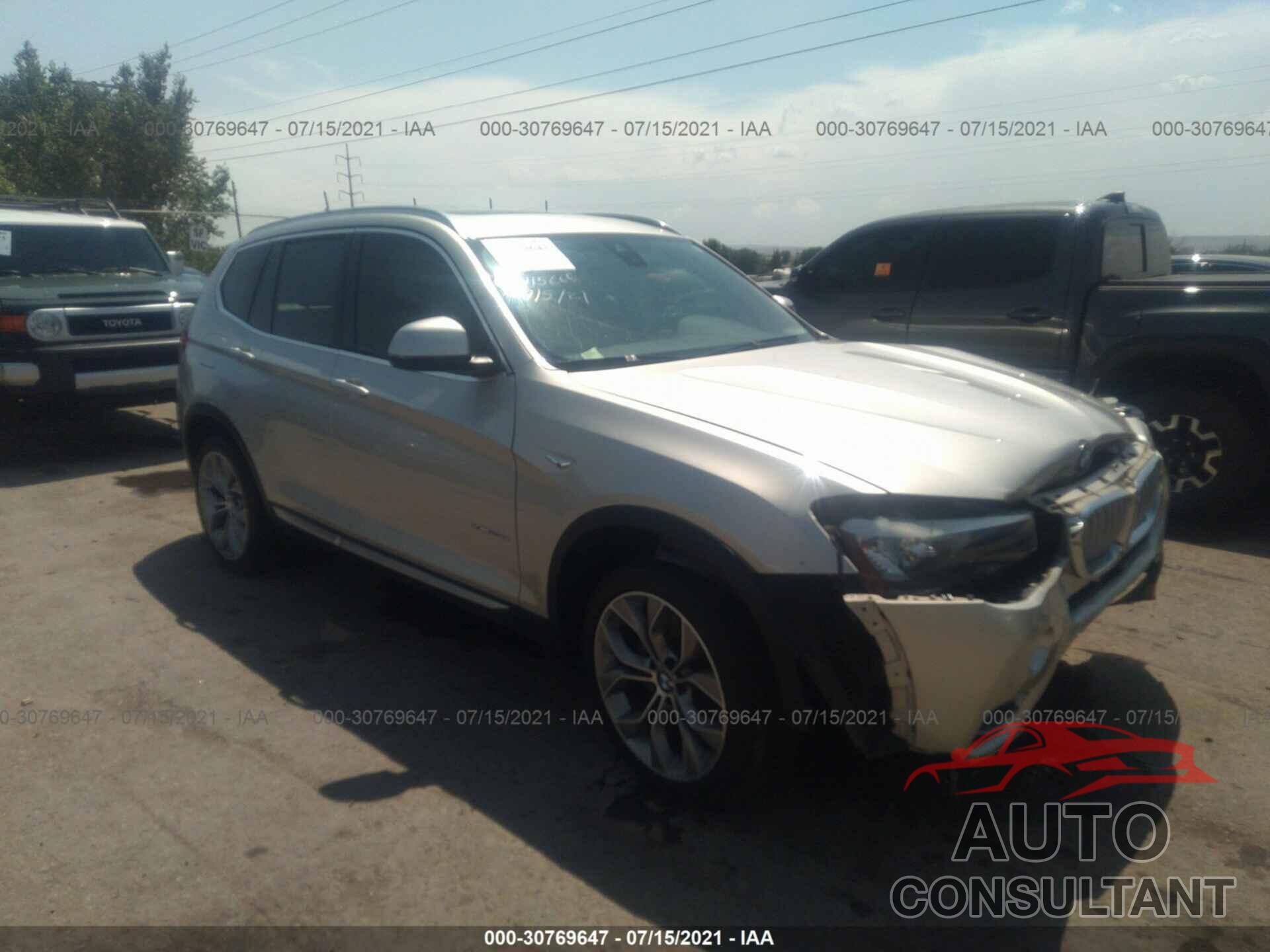 BMW X3 2016 - 5UXWY3C54G0N87792