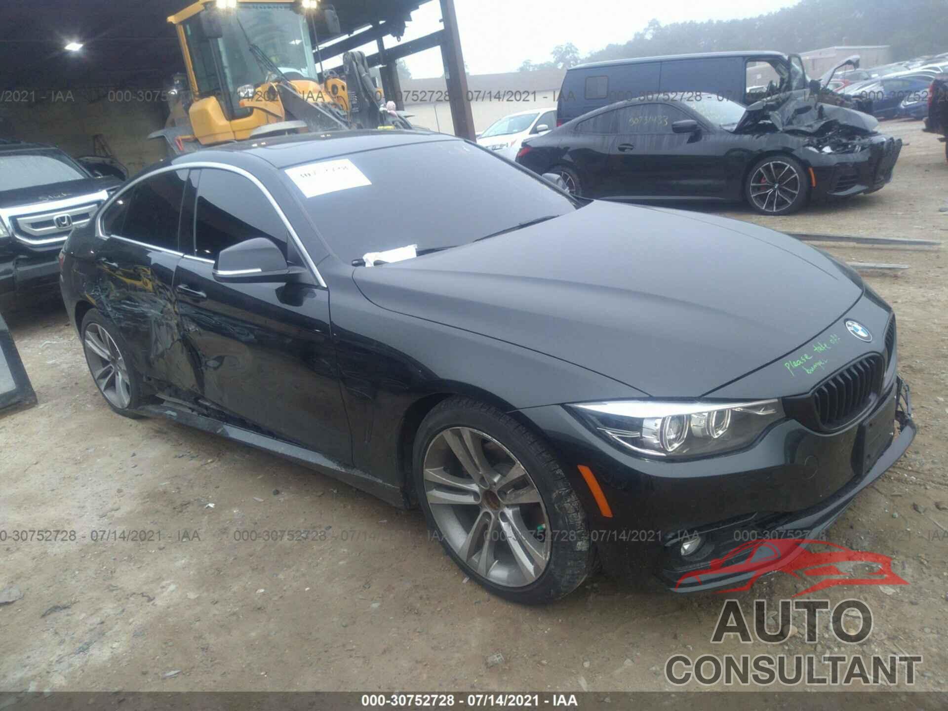 BMW 4 SERIES 2018 - WBA4J1C58JBG76195