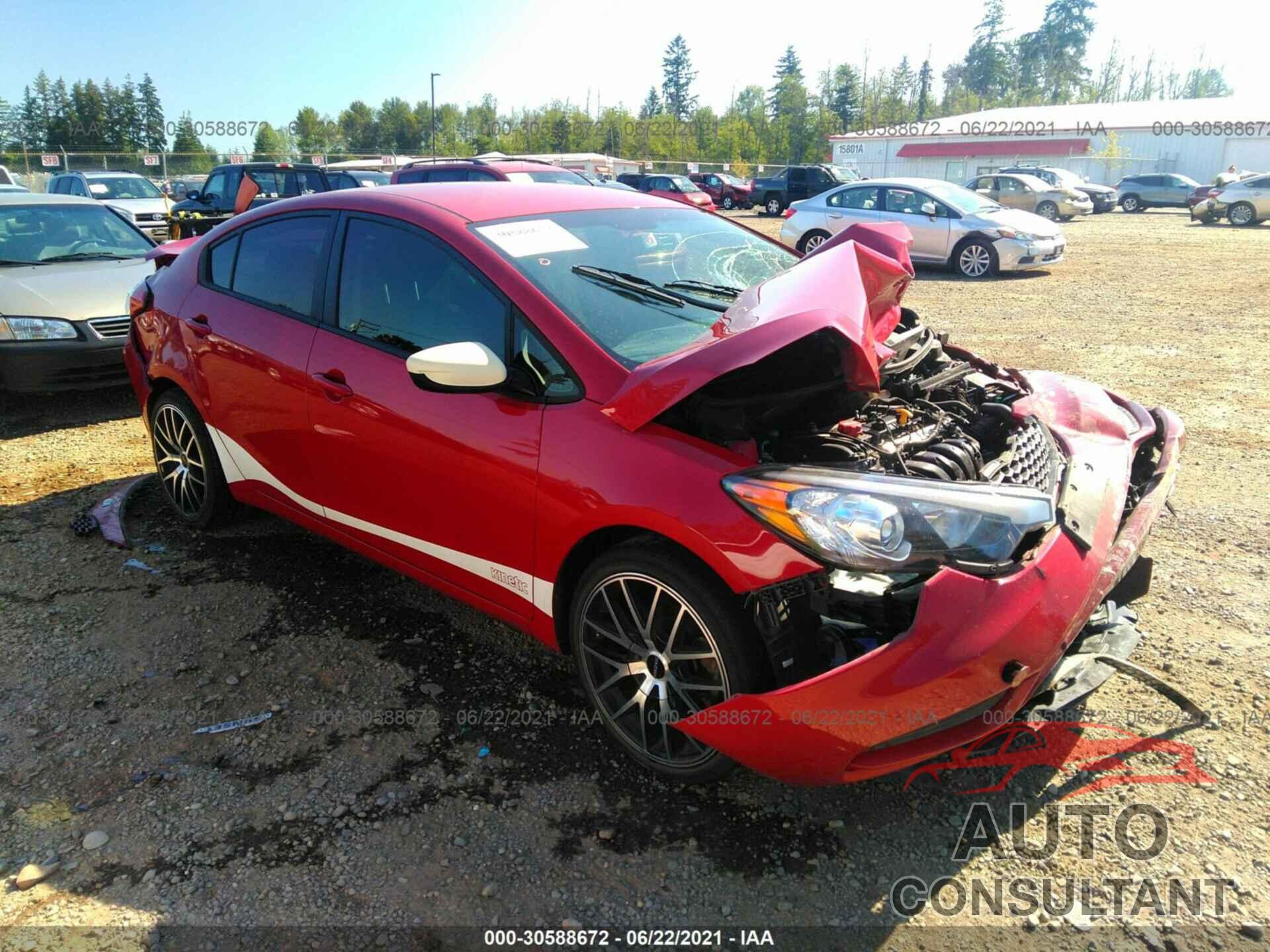 KIA FORTE 2016 - KNAFK4A69G5449623