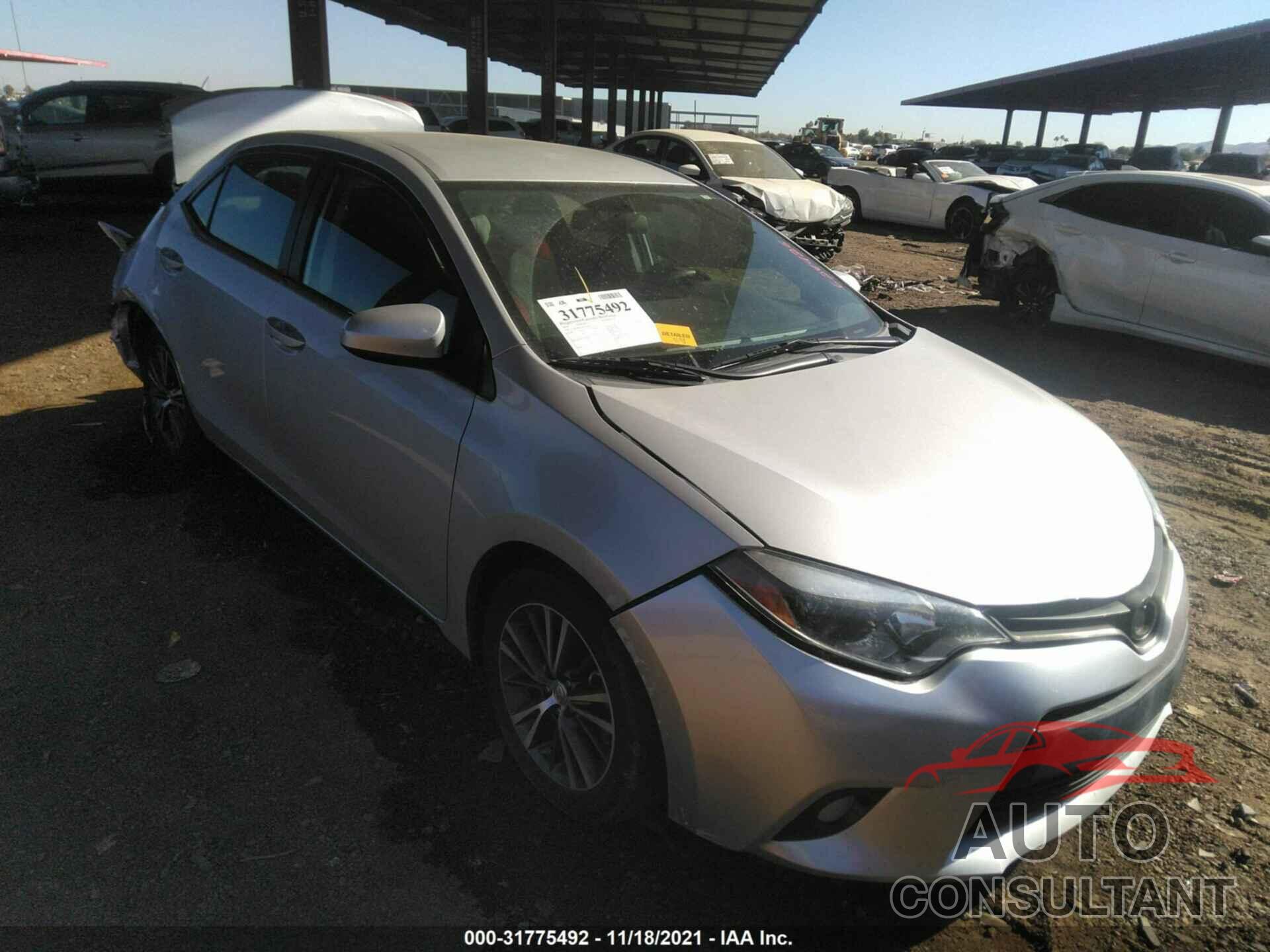 TOYOTA COROLLA 2016 - 2T1BURHE5GC624426