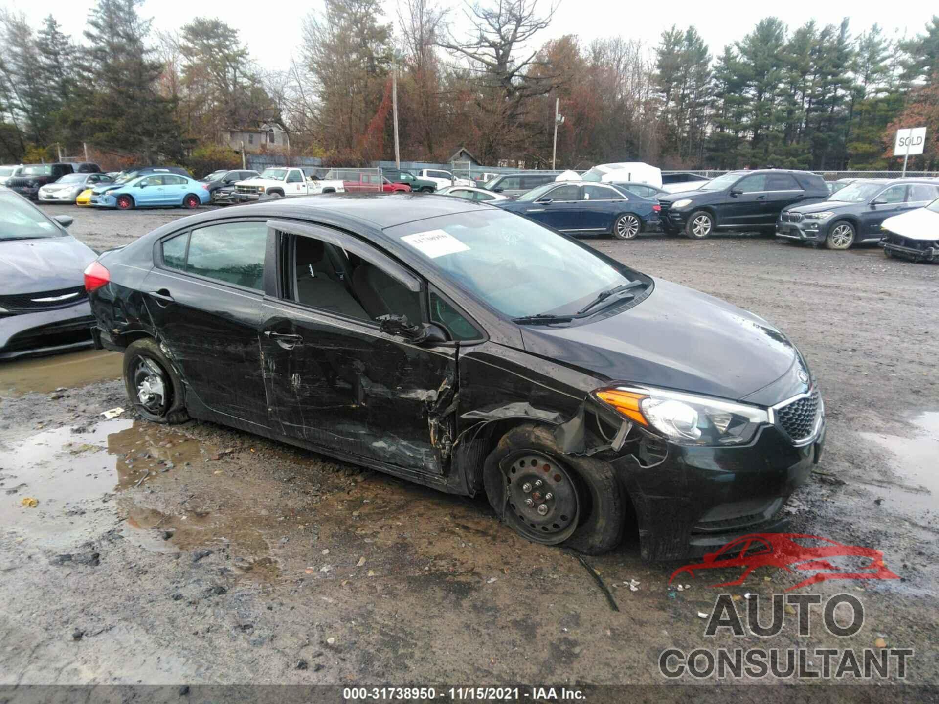 KIA FORTE 2016 - KNAFK4A60G5540831