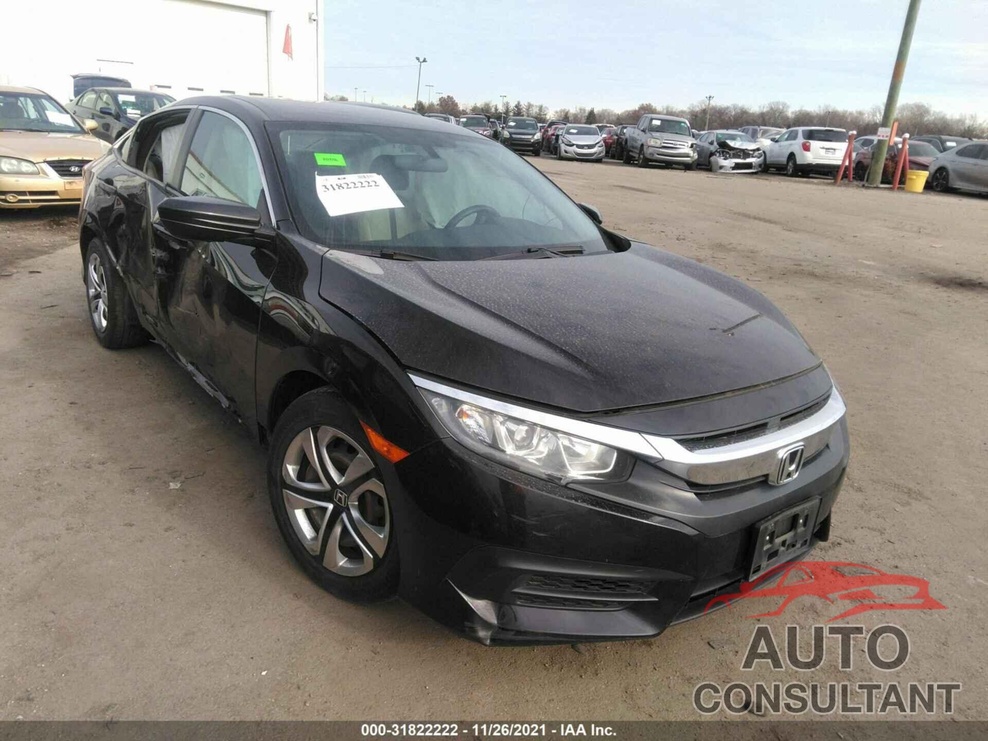 HONDA CIVIC SEDAN 2017 - 19XFC2F58HE042810