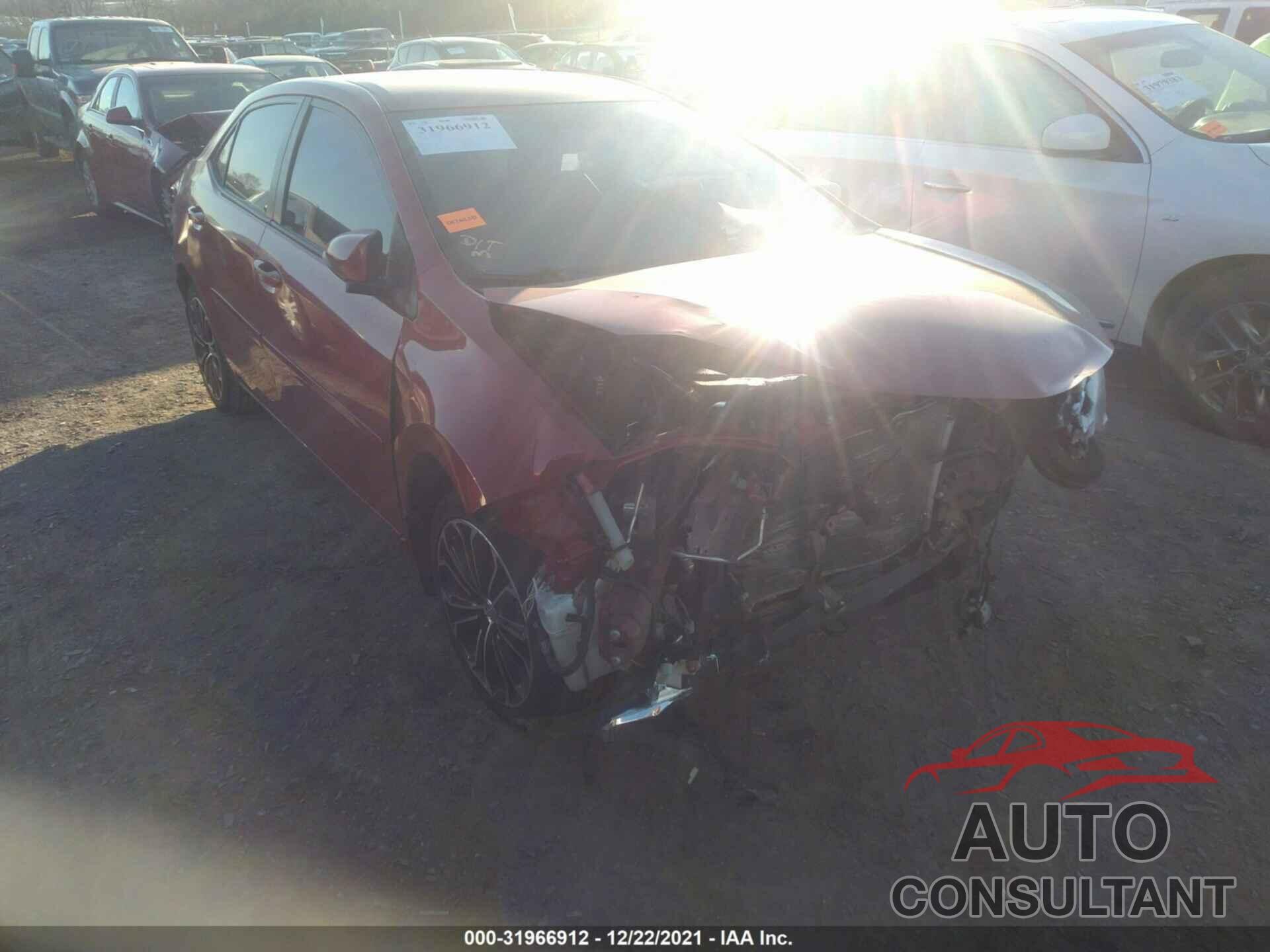 TOYOTA COROLLA 2016 - 5YFBURHE8GP548751