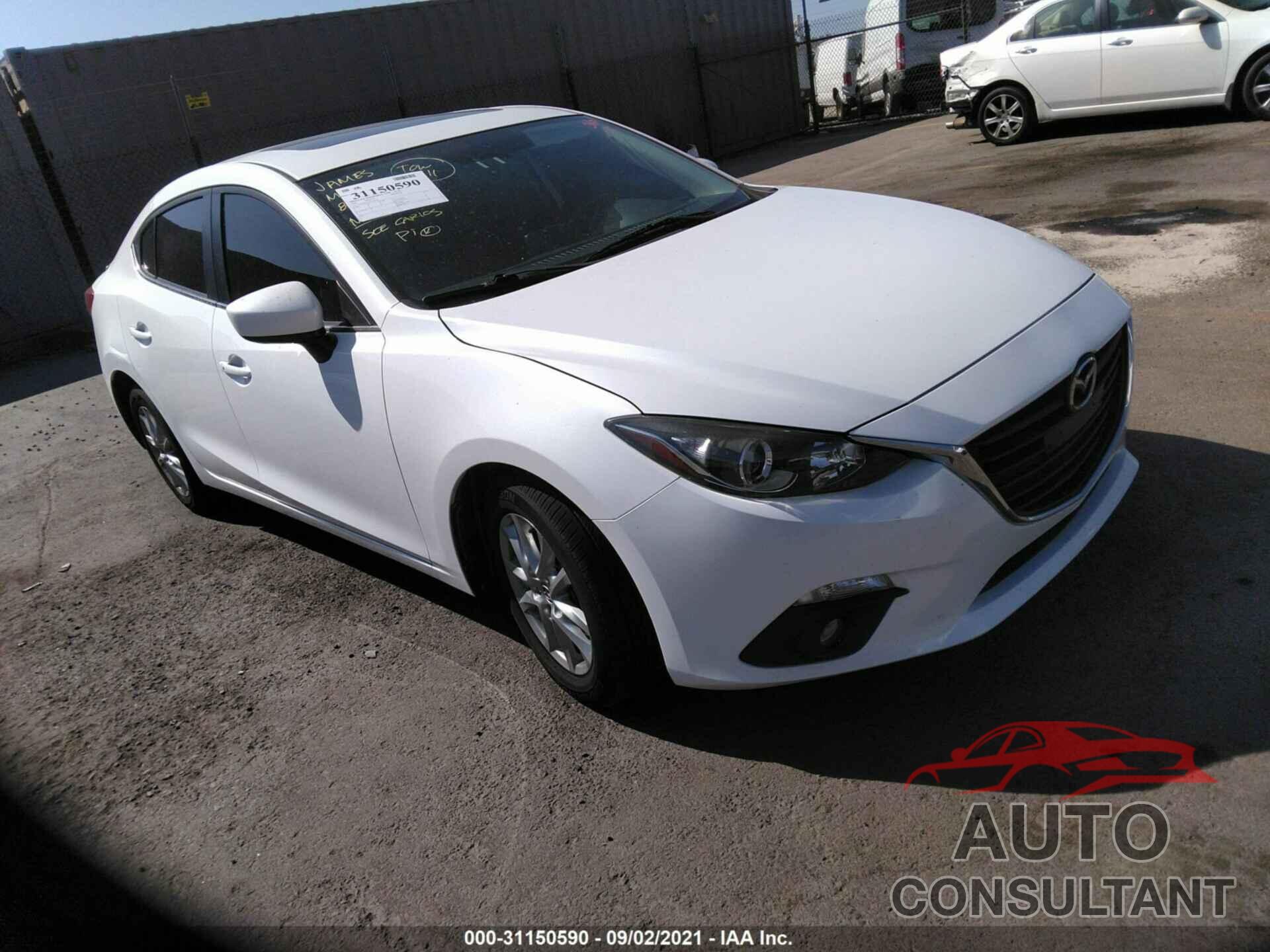 MAZDA MAZDA3 2016 - JM1BM1W73G1338598